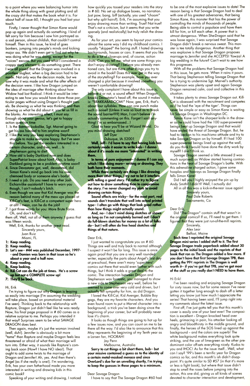 Read online The Savage Dragon (1993) comic -  Issue #62 - 23