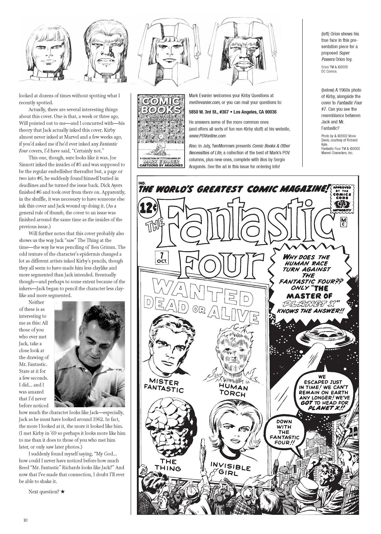 Read online The Jack Kirby Collector comic -  Issue #35 - 11