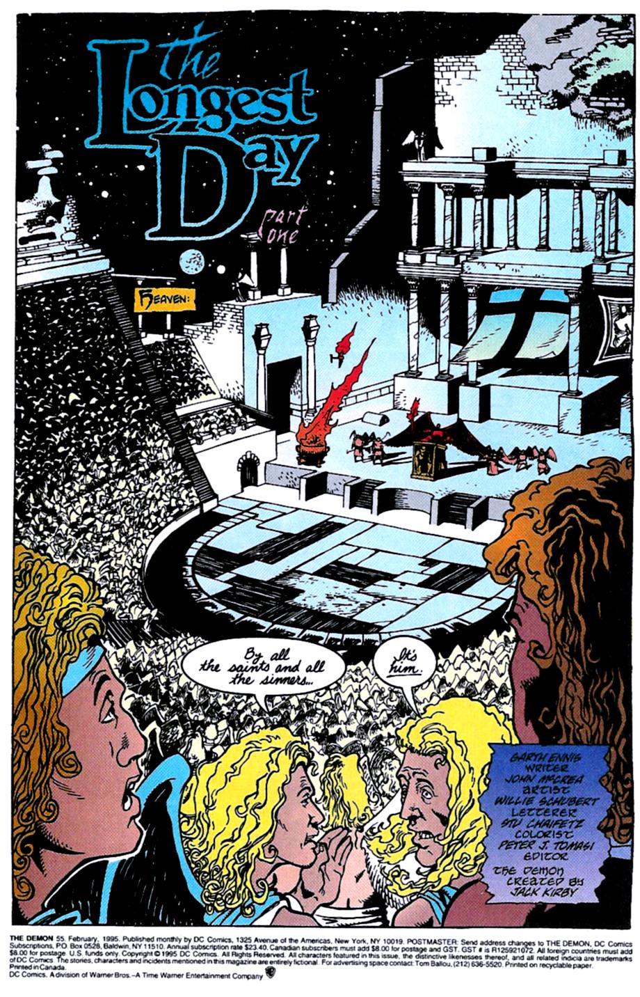 Read online The Demon (1990) comic -  Issue #55 - 2