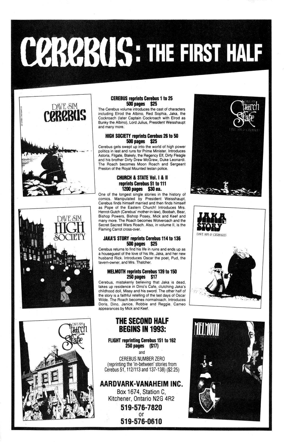 Read online Cerebus comic -  Issue #186 - 40