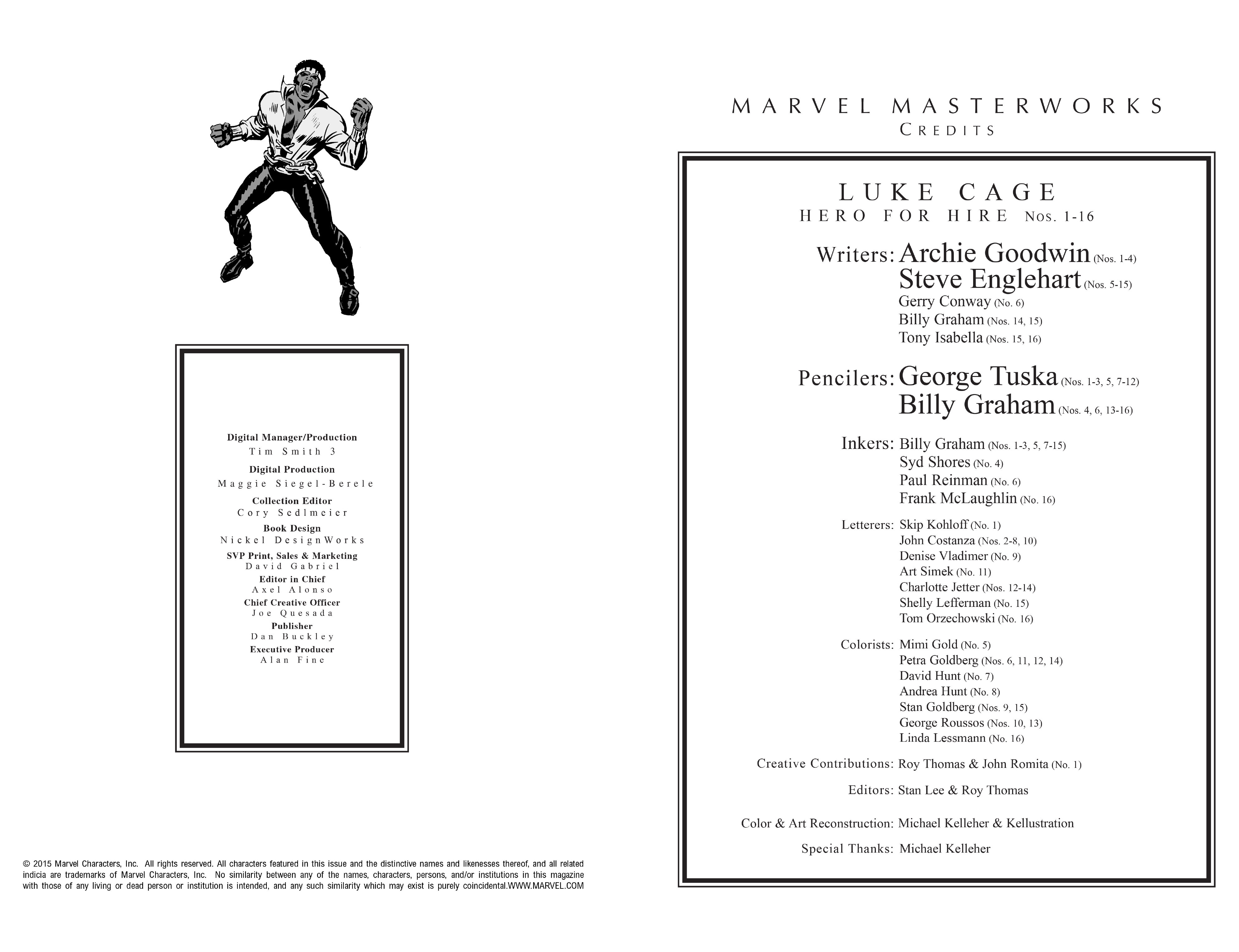 Read online Marvel Masterworks: Luke Cage, Hero For Hire comic -  Issue # TPB (Part 1) - 3