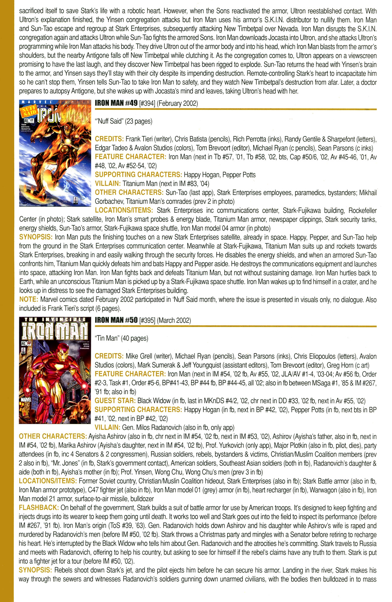 Read online Official Index to the Marvel Universe comic -  Issue #11 - 32