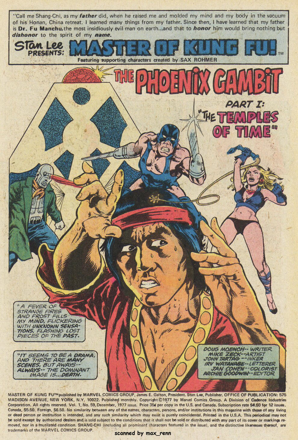 Read online Master of Kung Fu (1974) comic -  Issue #59 - 2