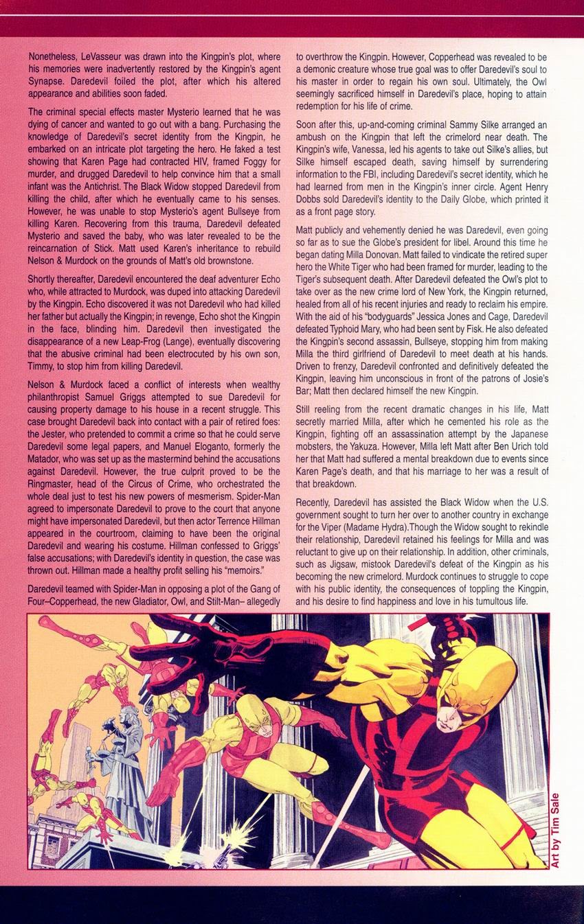 Official Handbook of the Marvel Universe: Daredevil 2004 issue Full - Page 12