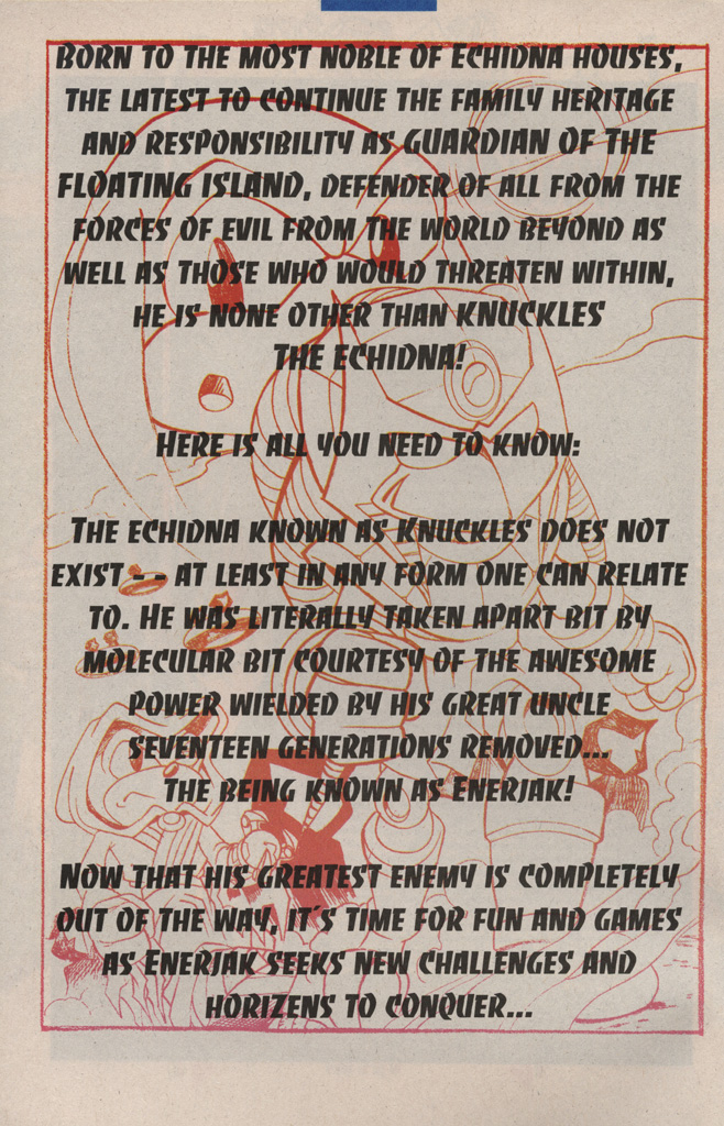 Read online Knuckles the Echidna comic -  Issue #9 - 4