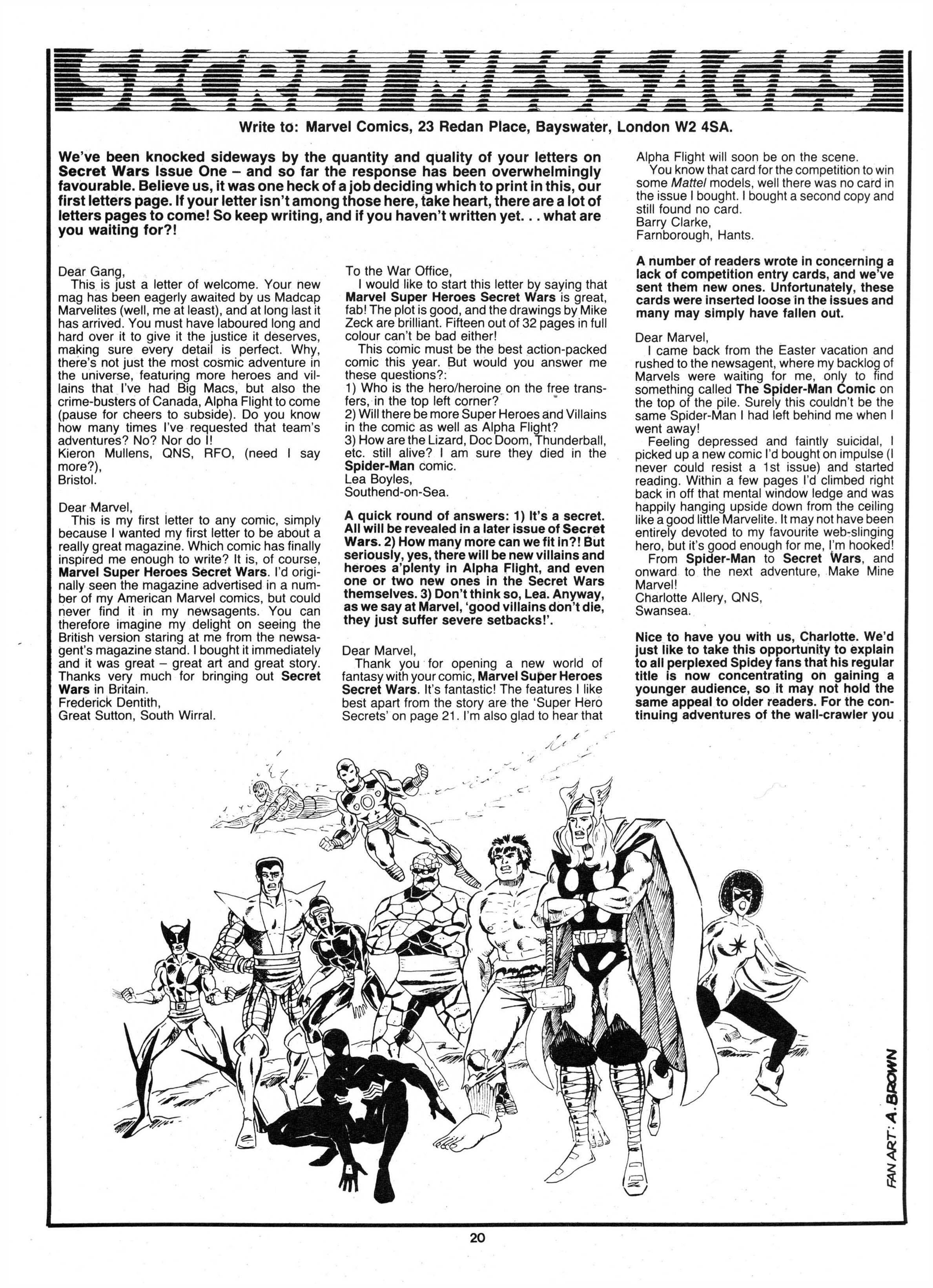 Read online Secret Wars (1985) comic -  Issue #5 - 20
