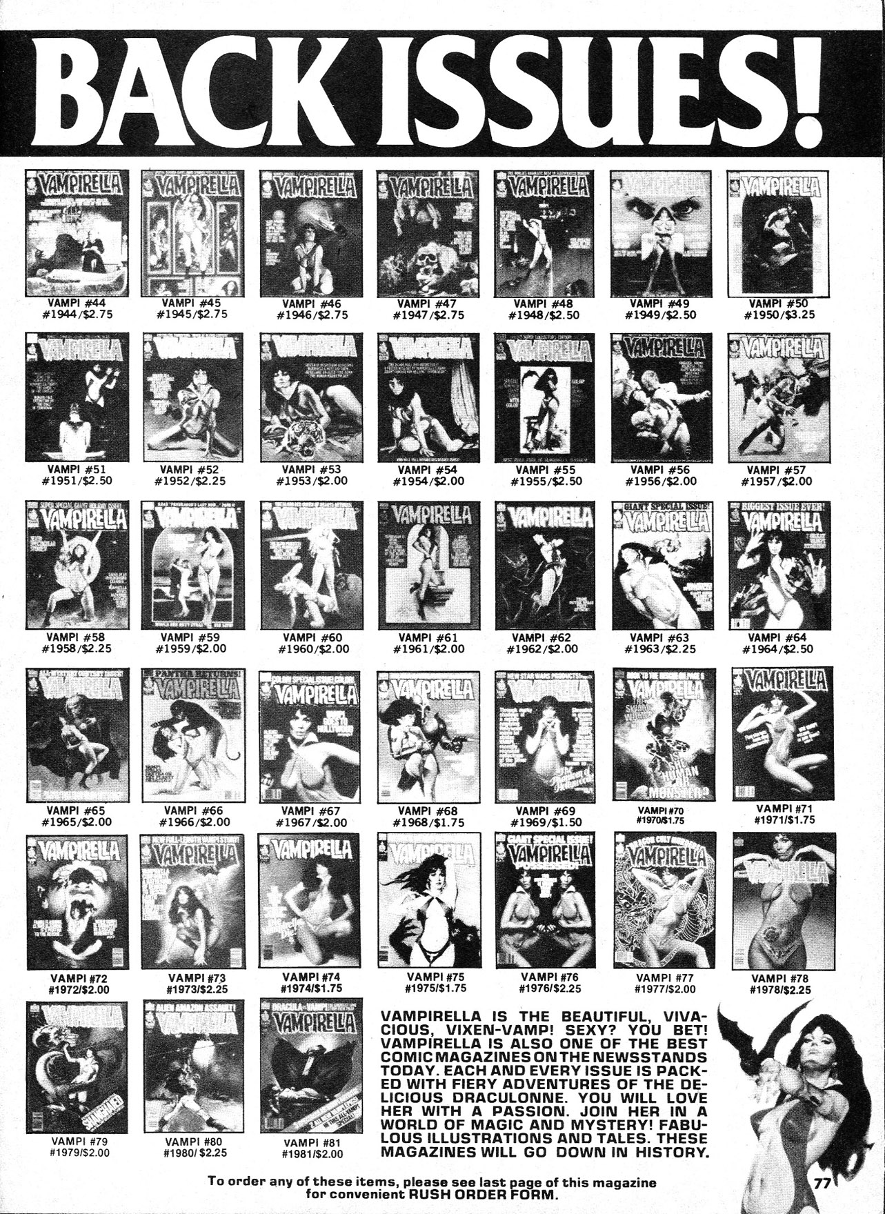 Read online Vampirella (1969) comic -  Issue #82 - 77
