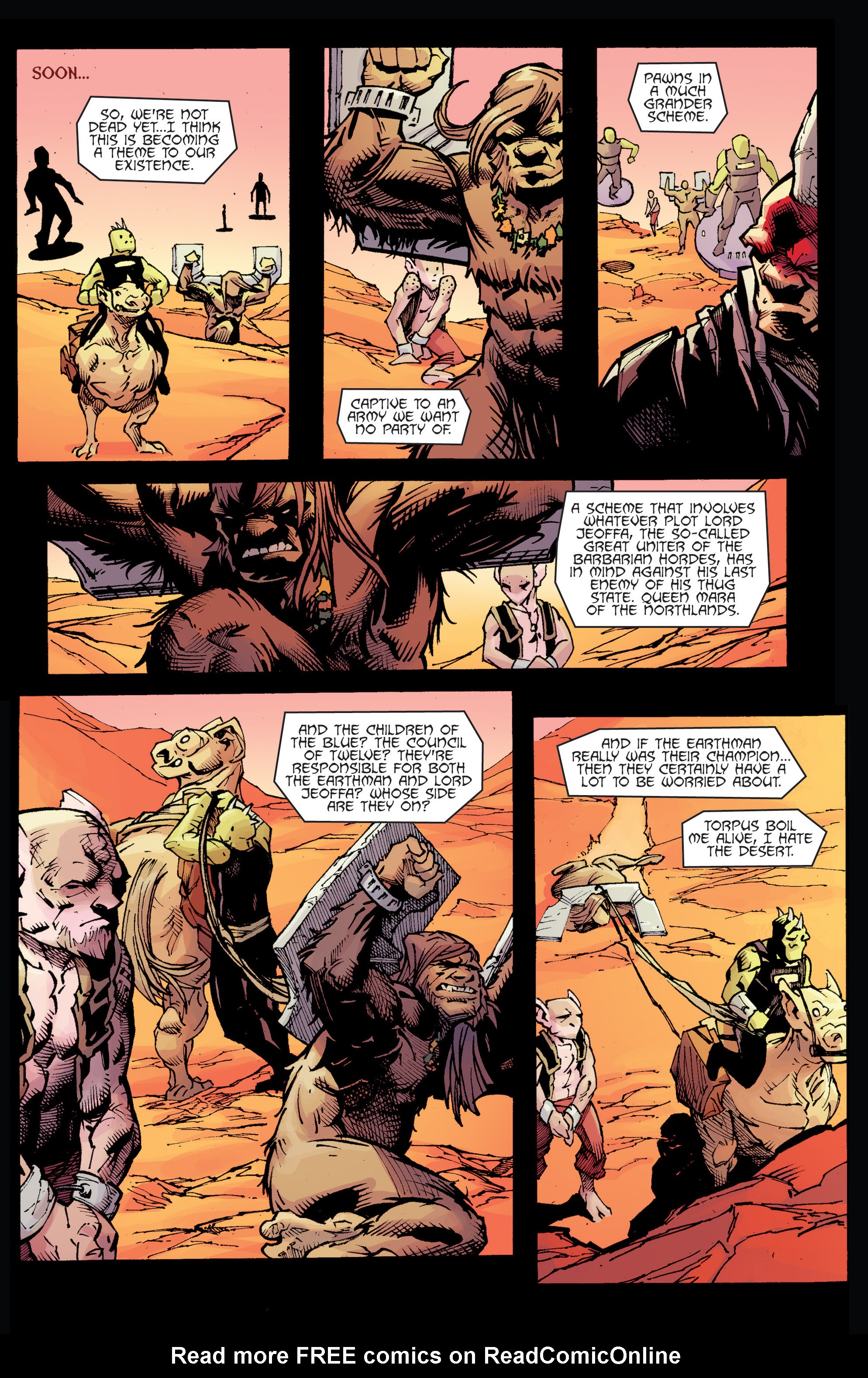Read online Bigfoot: Sword of the Earthman (2015) comic -  Issue #5 - 6