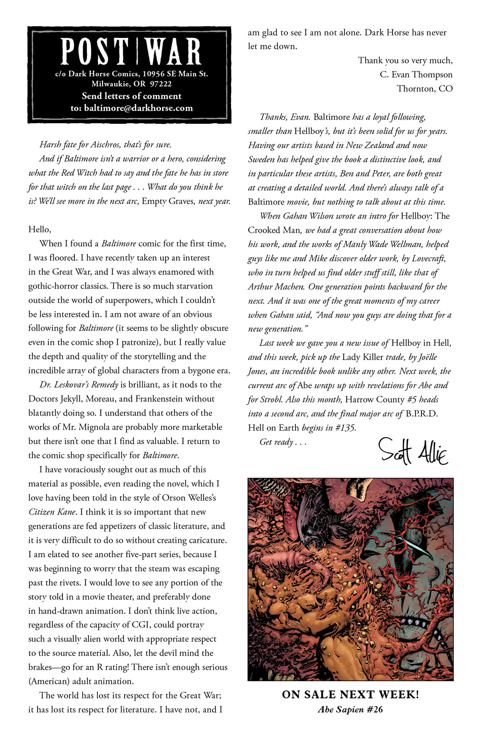 Read online Baltimore: The Cult of the Red King comic -  Issue #5 - 25