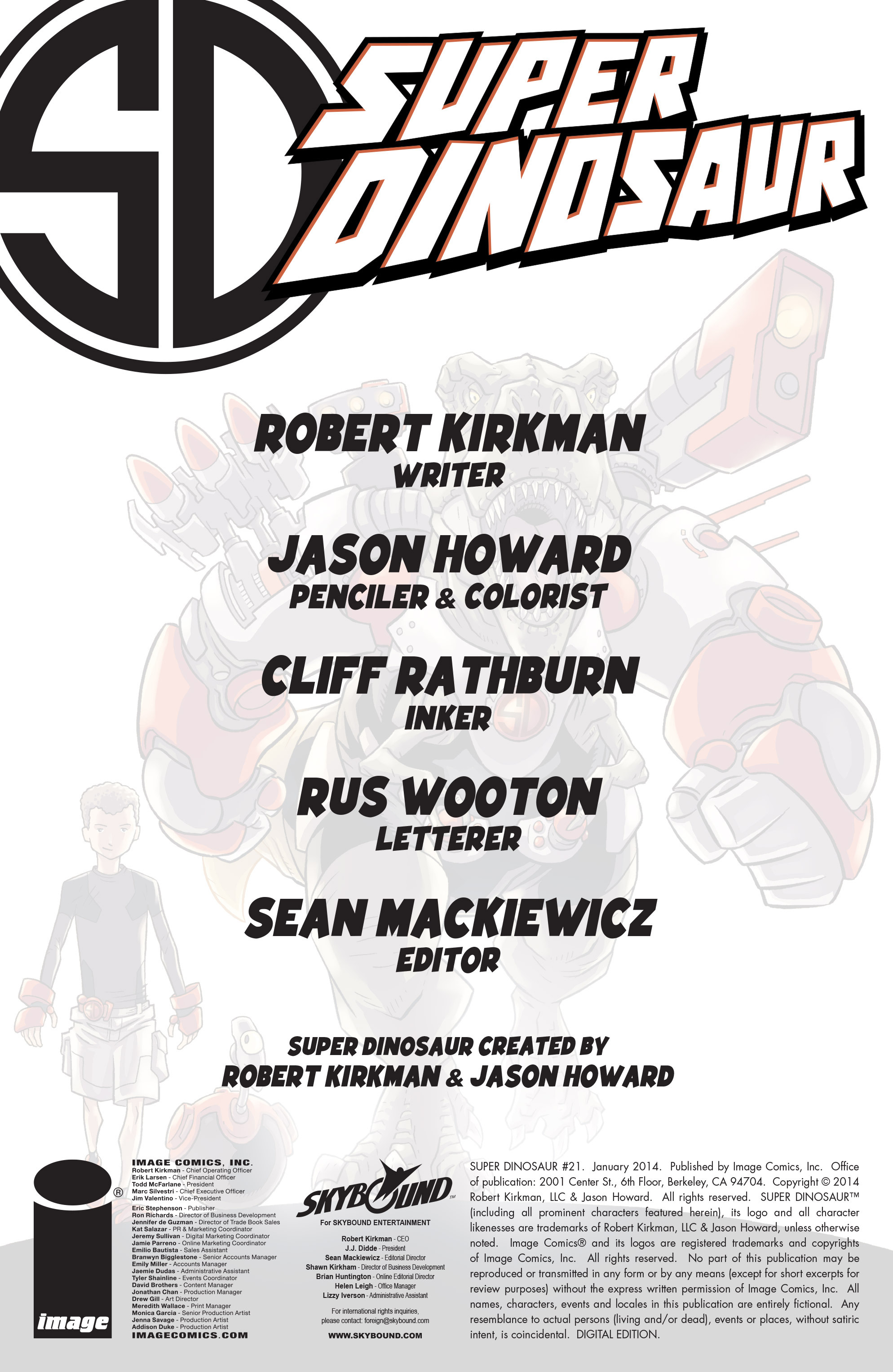 Read online Super Dinosaur (2011) comic -  Issue #21 - 2