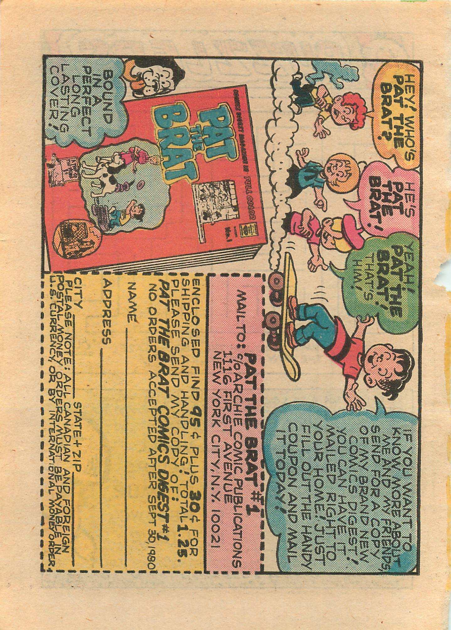 Read online Little Archie Comics Digest Magazine comic -  Issue #7 - 129