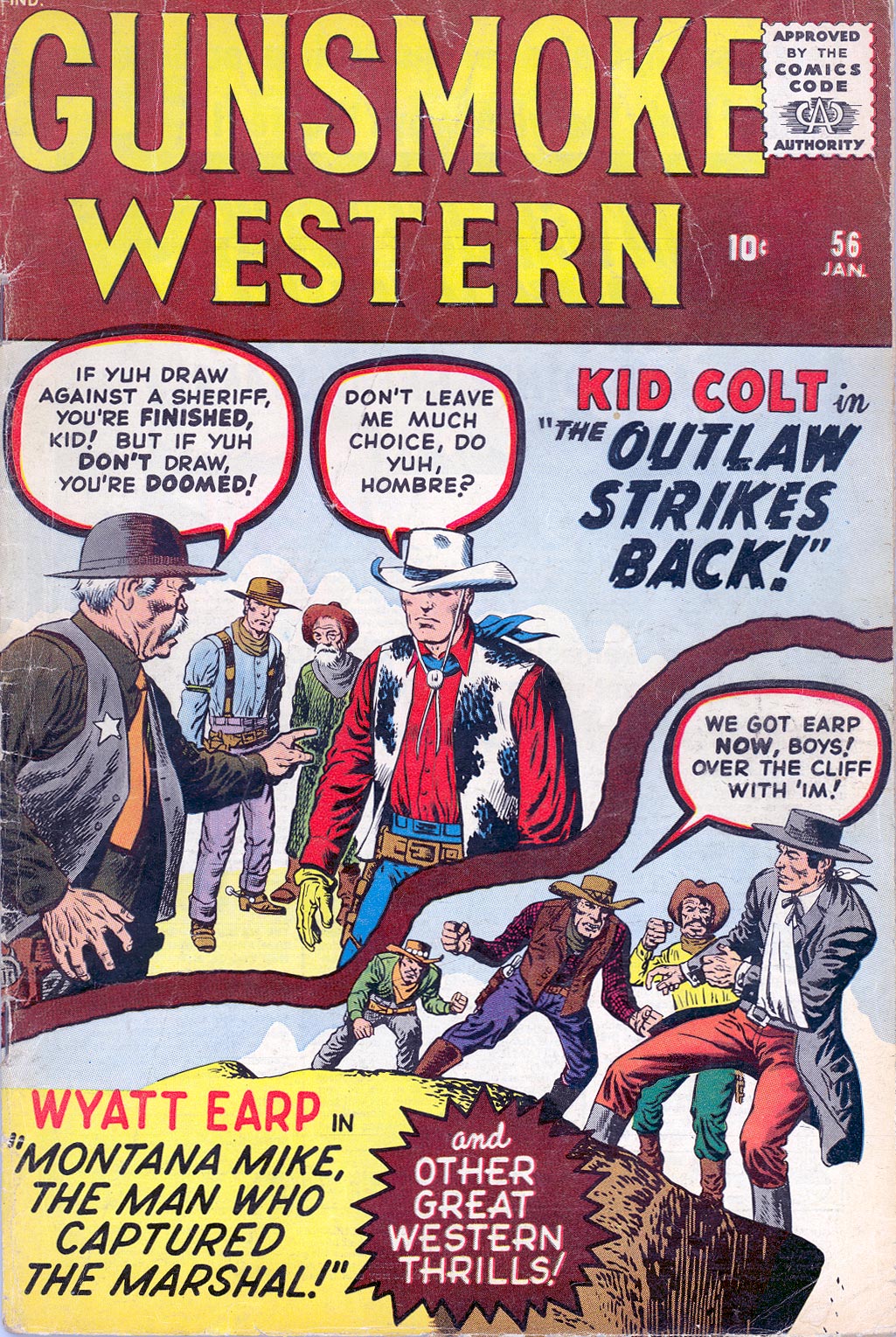 Read online Gunsmoke Western comic -  Issue #56 - 1