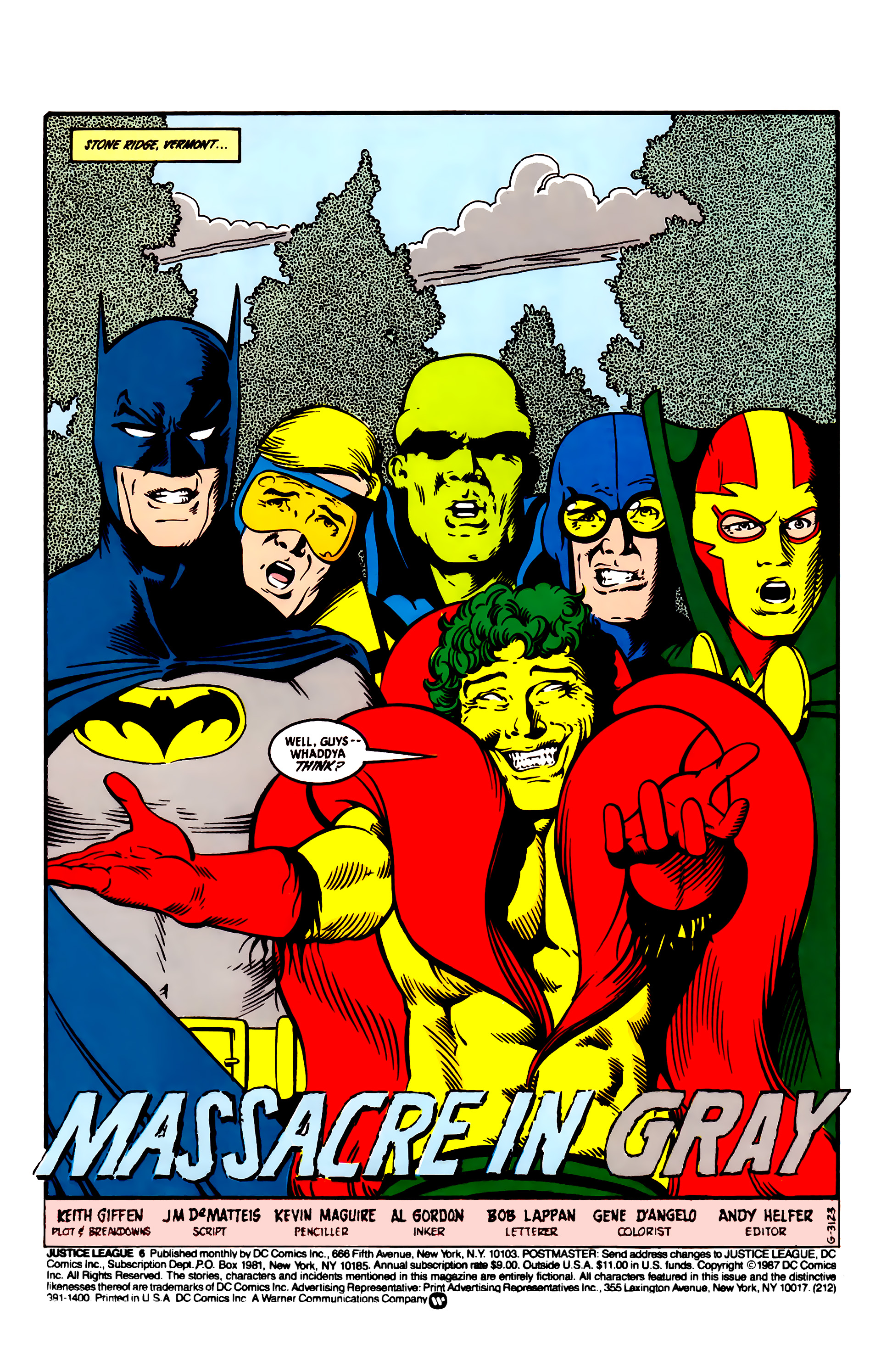 Read online Justice League (1987) comic -  Issue #6 - 2
