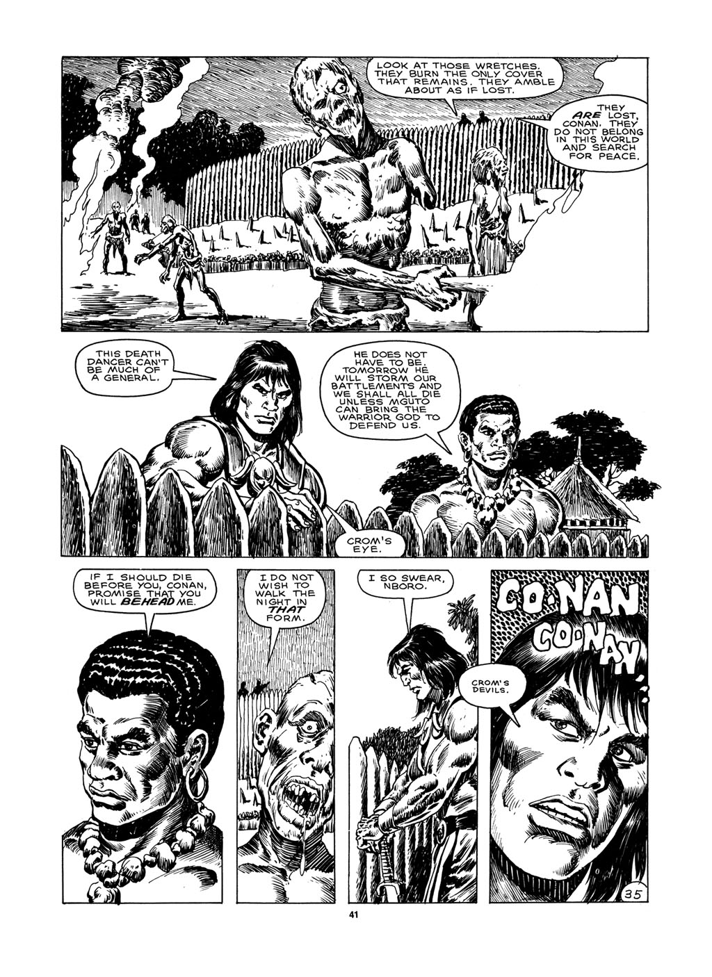 Read online The Savage Sword Of Conan comic -  Issue #150 - 37