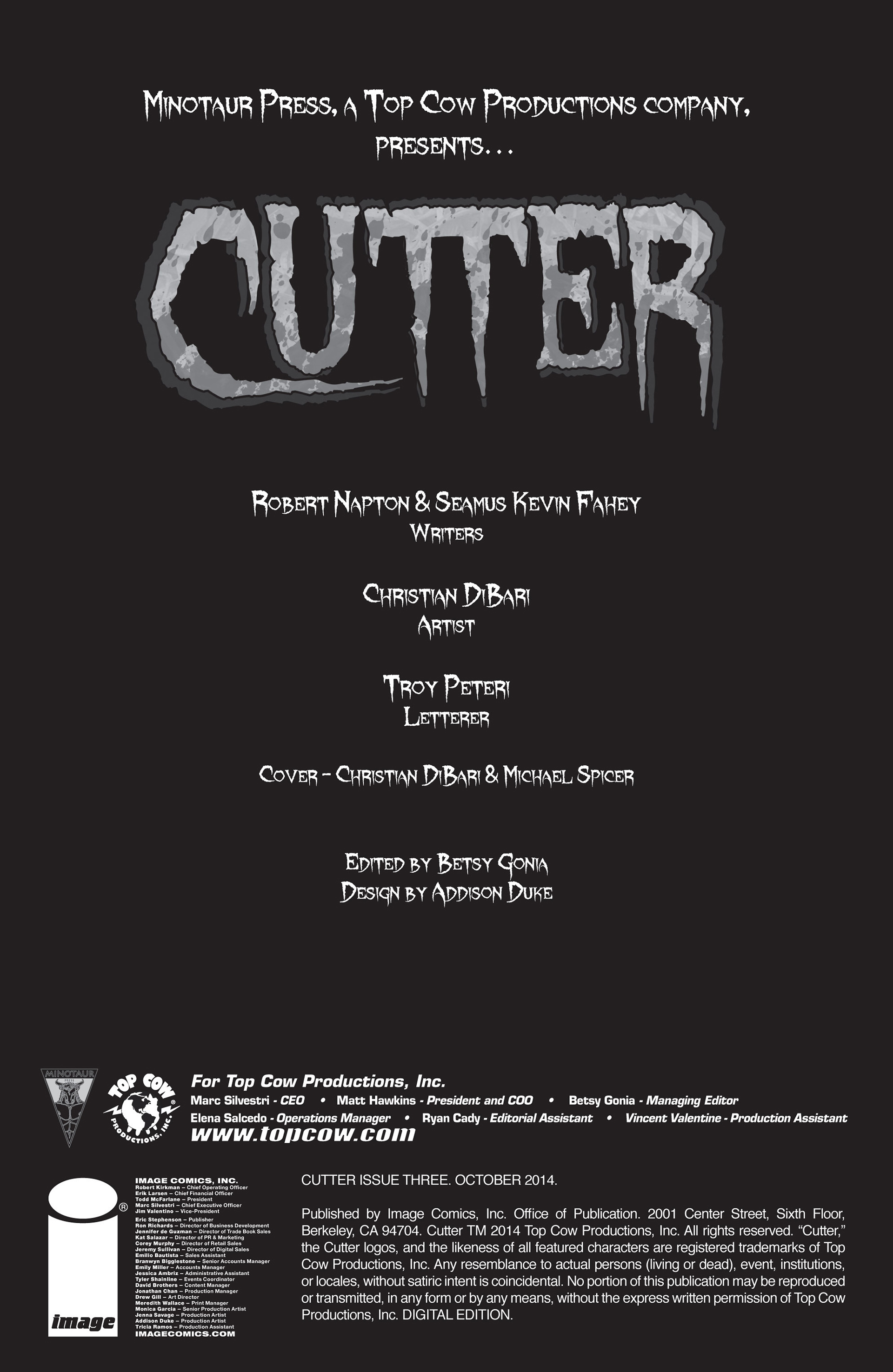 Read online Cutter comic -  Issue #3 - 2