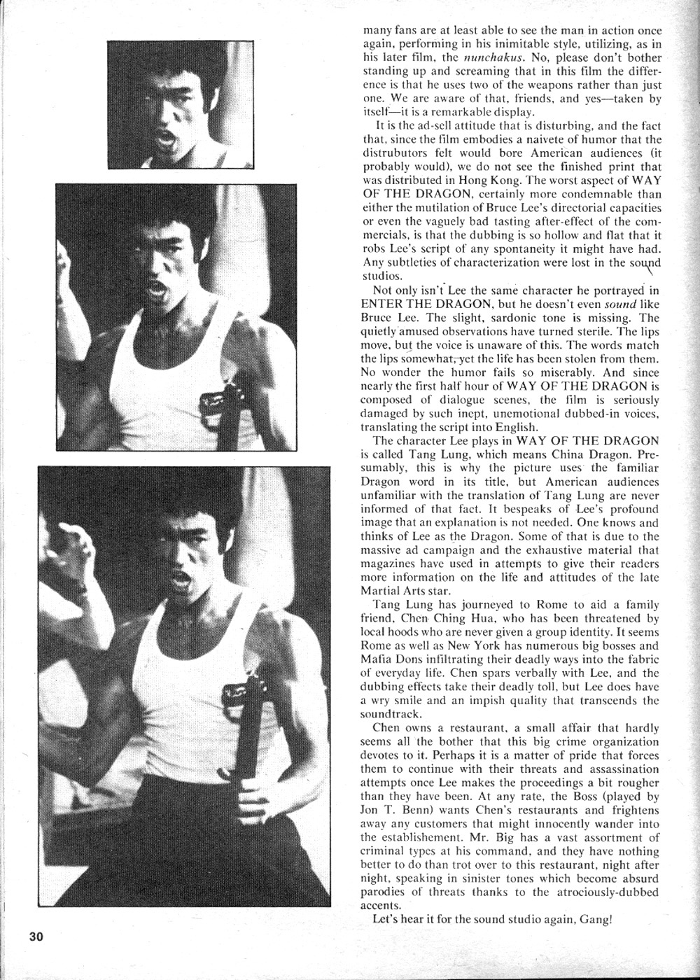 Read online The Deadly Hands of Kung Fu comic -  Issue #7 - 30