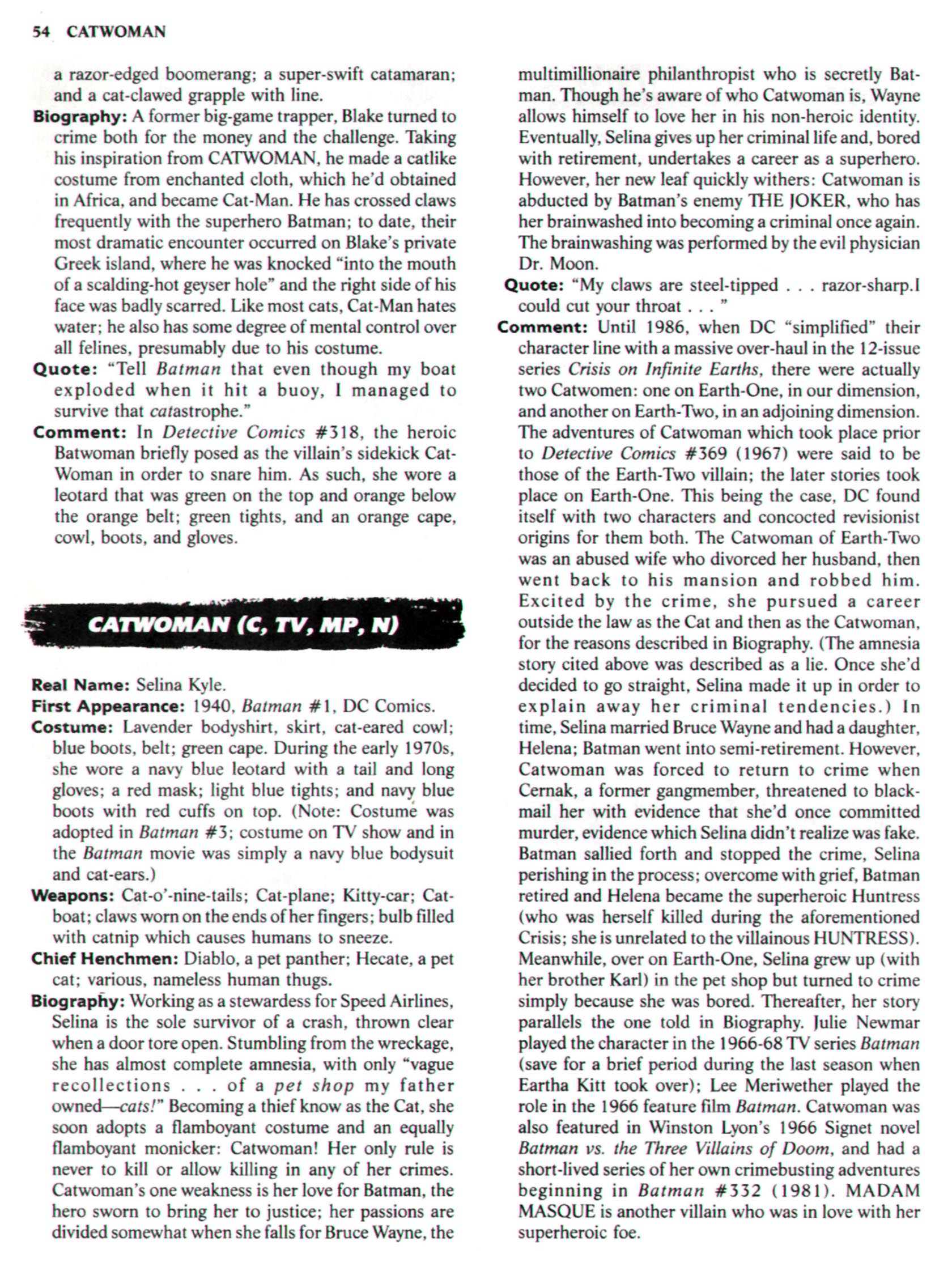 Read online The Encyclopedia of Super Villains comic -  Issue # TPB (Part 1) - 64