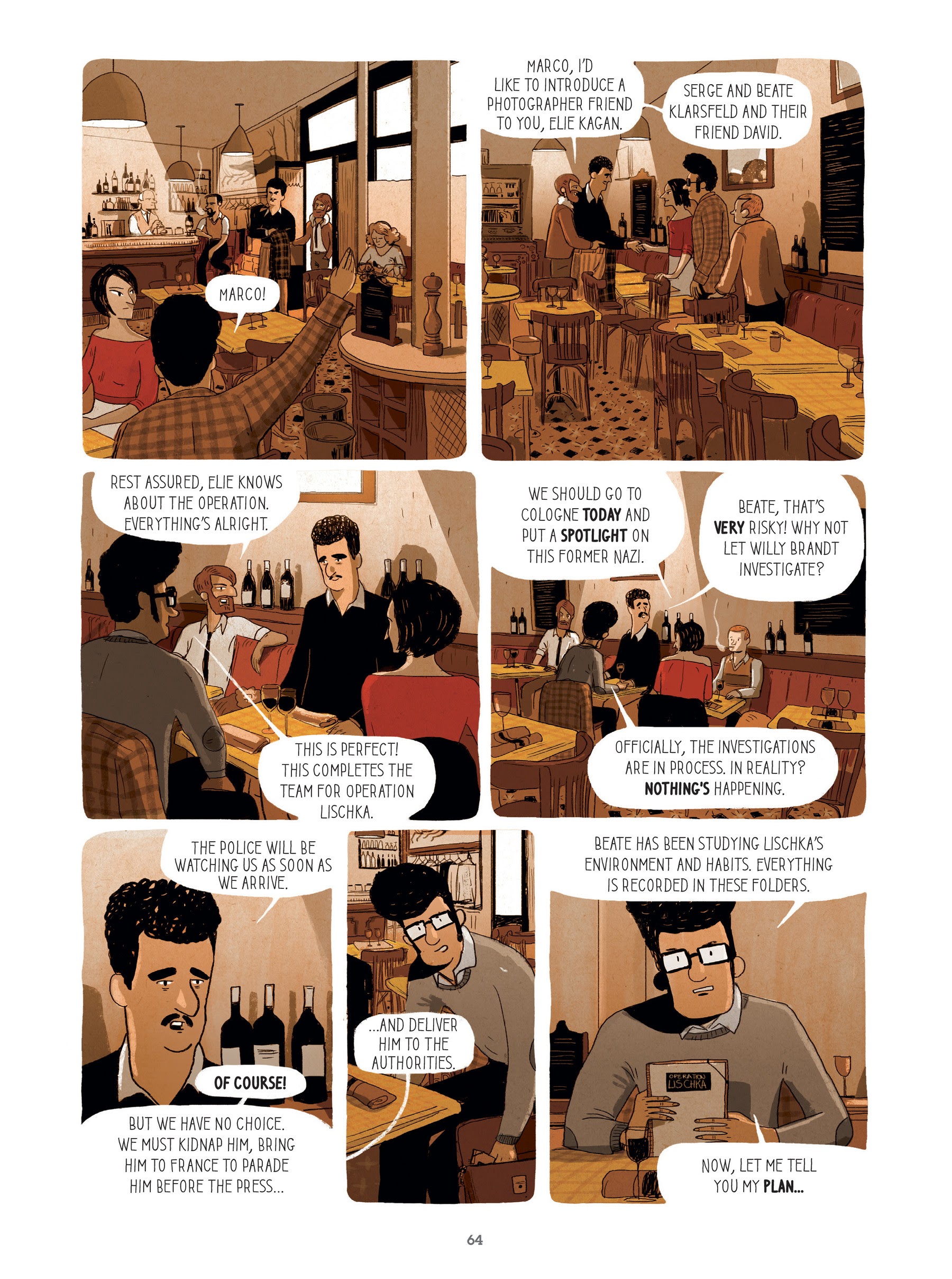Read online For Justice: The Serge & Beate Klarsfeld Story comic -  Issue # TPB (Part 1) - 64