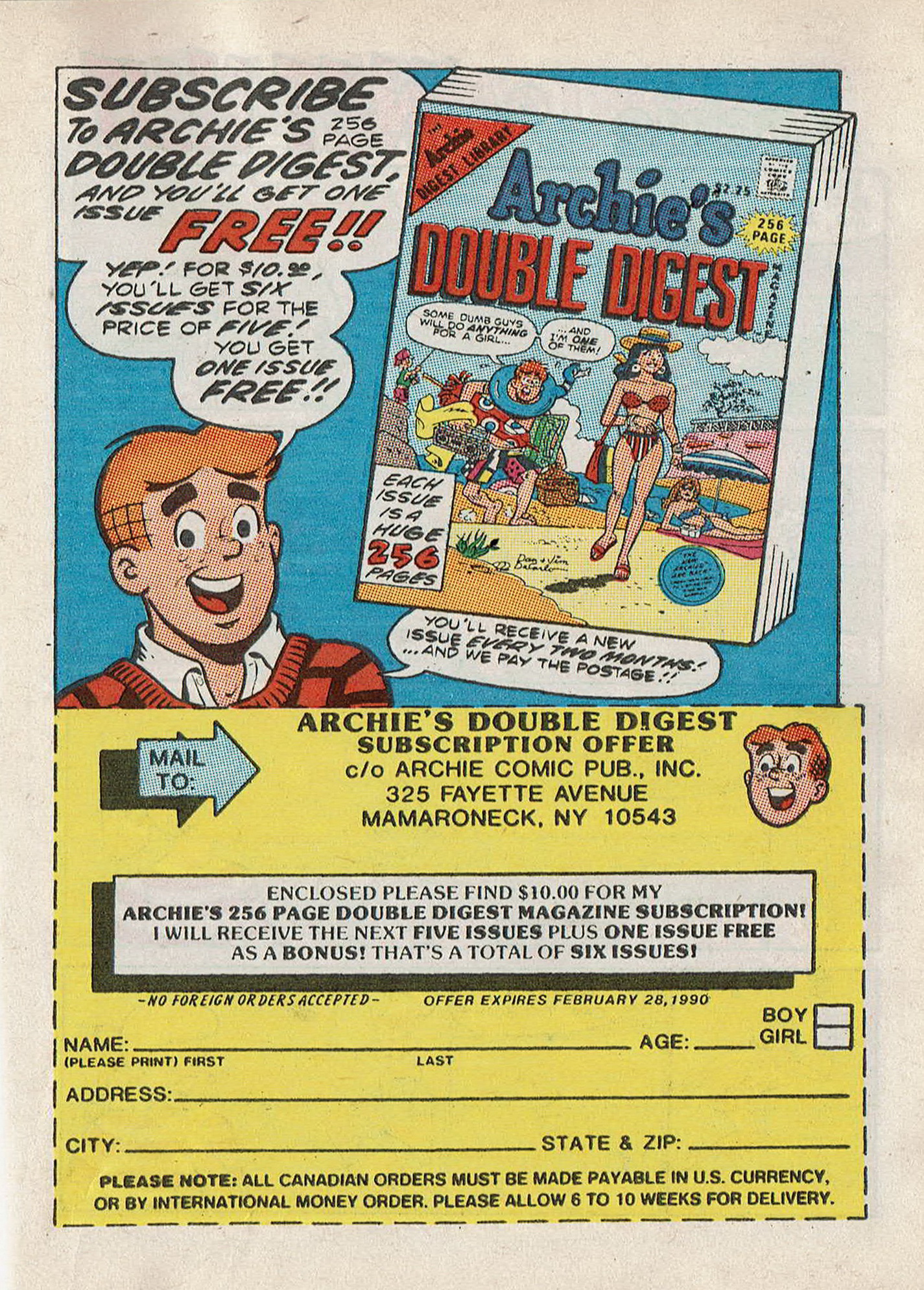 Read online Jughead Jones Comics Digest comic -  Issue #59 - 121