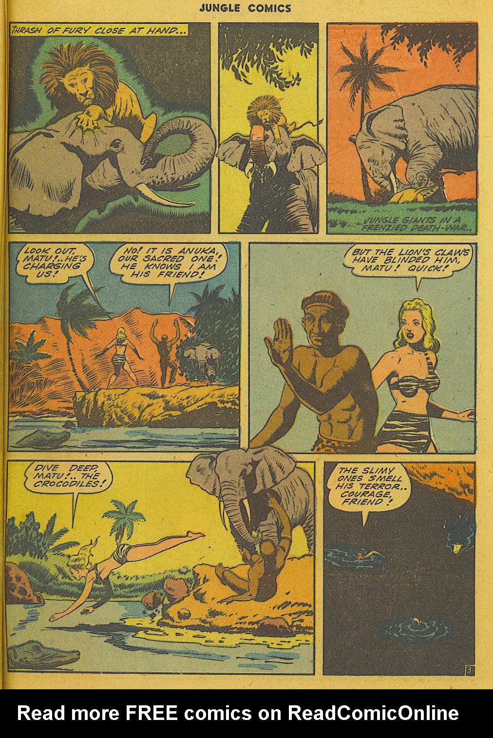 Read online Jungle Comics comic -  Issue #50 - 51