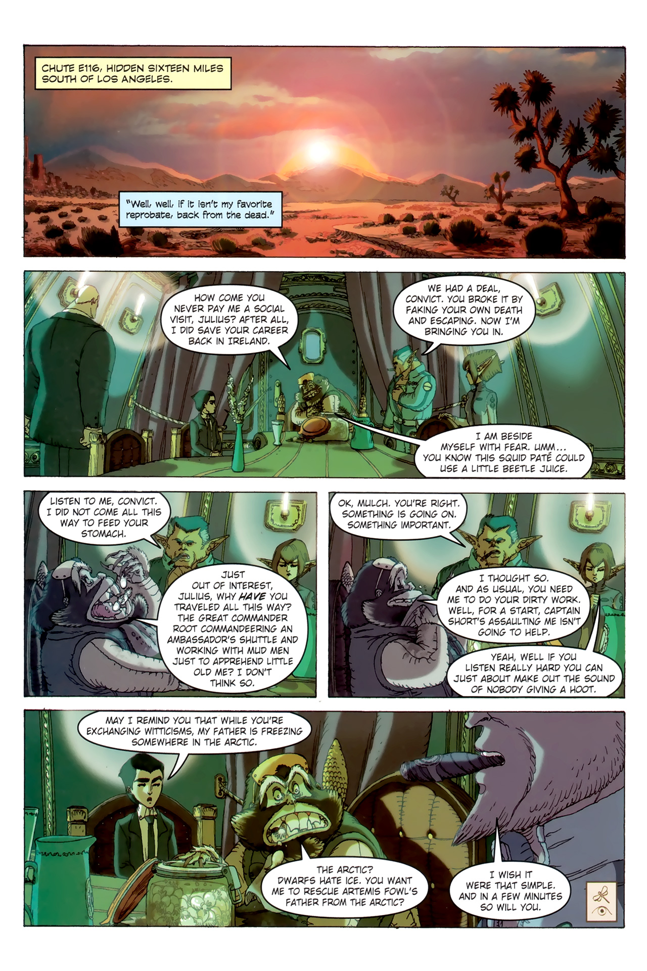 Read online Artemis Fowl: The Arctic Incident comic -  Issue # TPB - 93