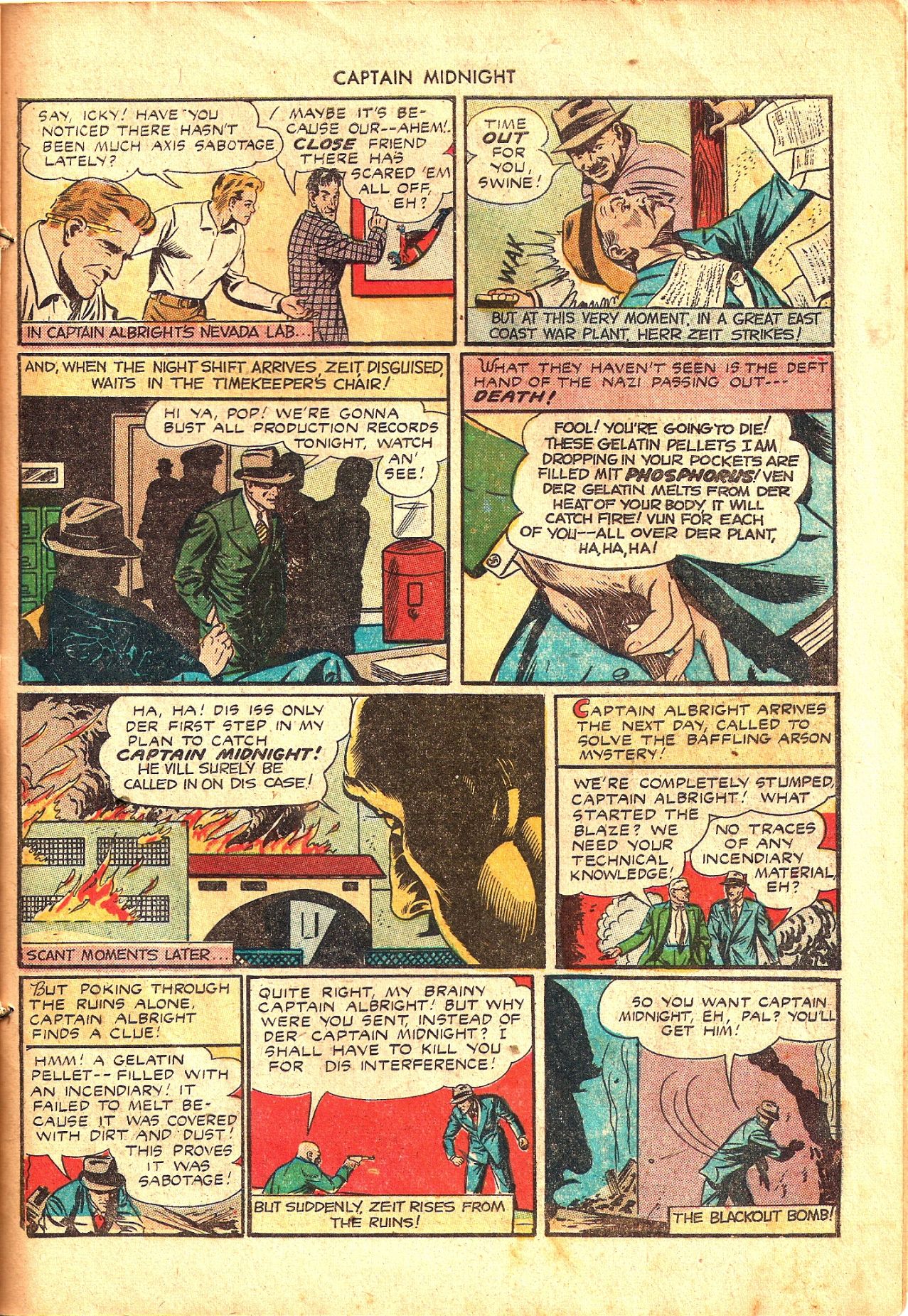 Read online Captain Midnight (1942) comic -  Issue #26 - 27