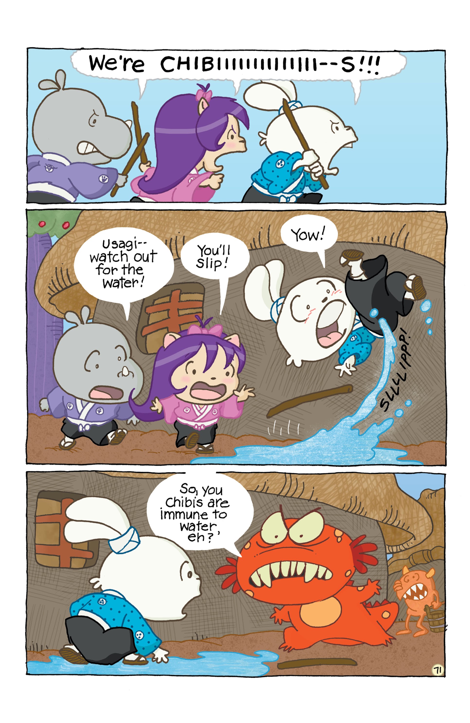Read online Chibi-Usagi: Attack of the Heebie Chibis comic -  Issue # TPB - 75