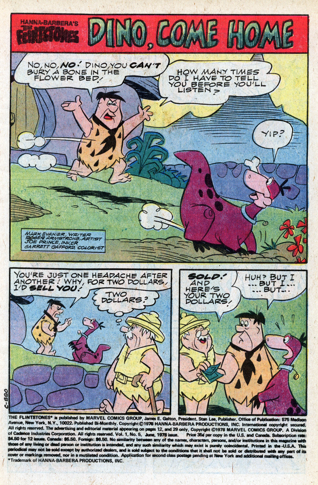 Read online The Flintstones (1977) comic -  Issue #5 - 3