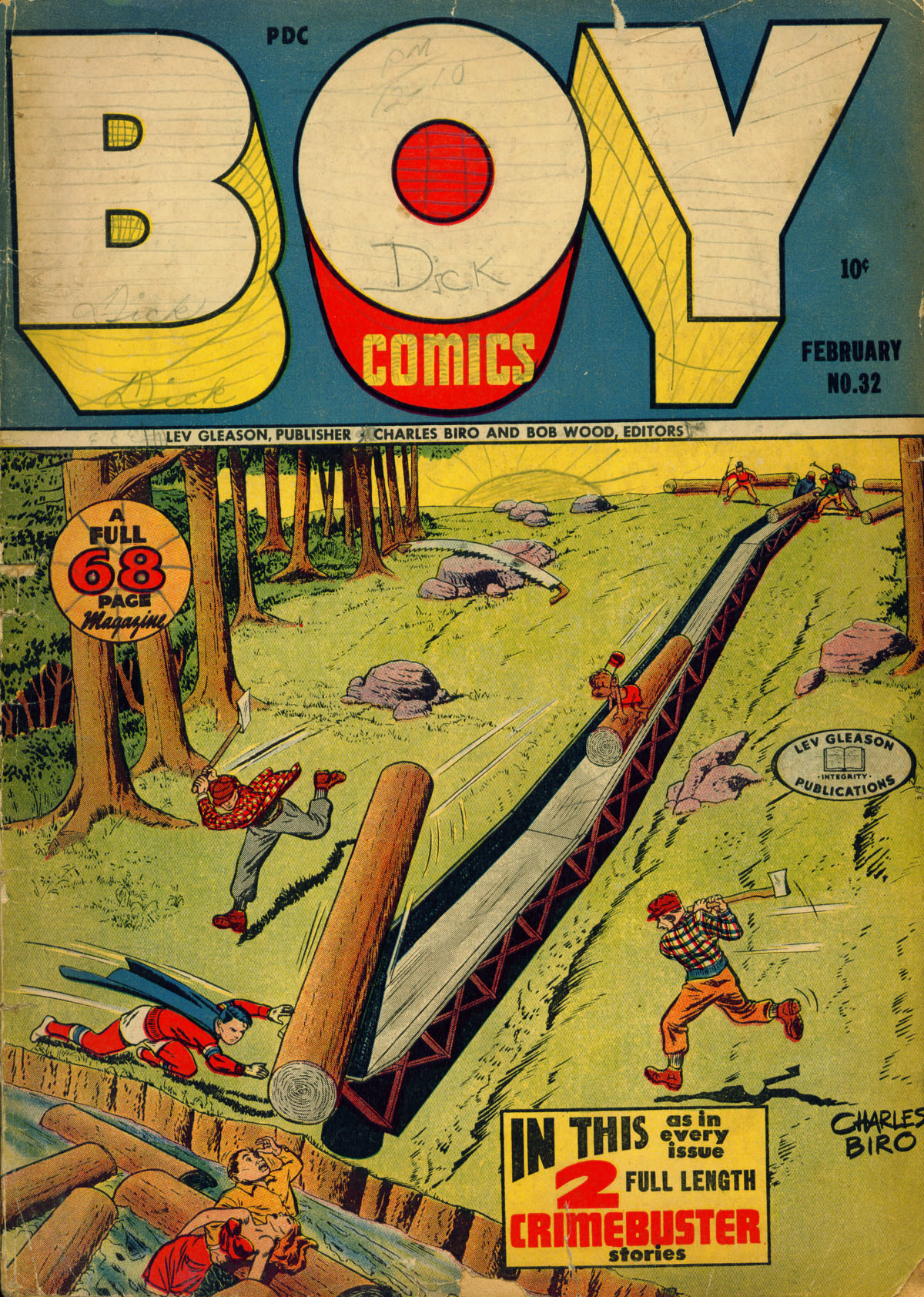 Read online Boy Comics comic -  Issue #32 - 1