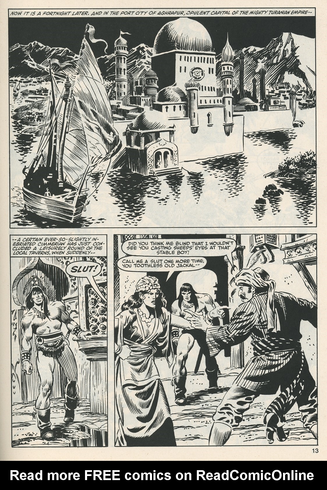 Read online The Savage Sword Of Conan comic -  Issue #112 - 13