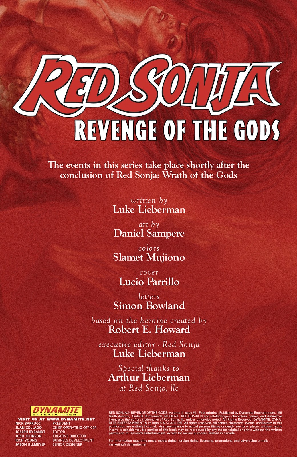 Red Sonja: Revenge of the Gods issue 2 - Page 2