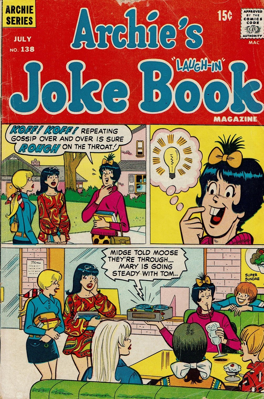 Read online Archie's Joke Book Magazine comic -  Issue #138 - 1