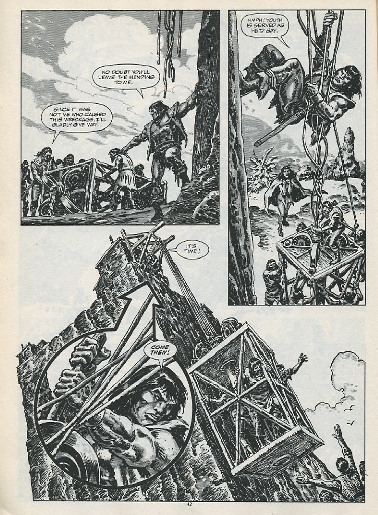 Read online The Savage Sword Of Conan comic -  Issue #187 - 44