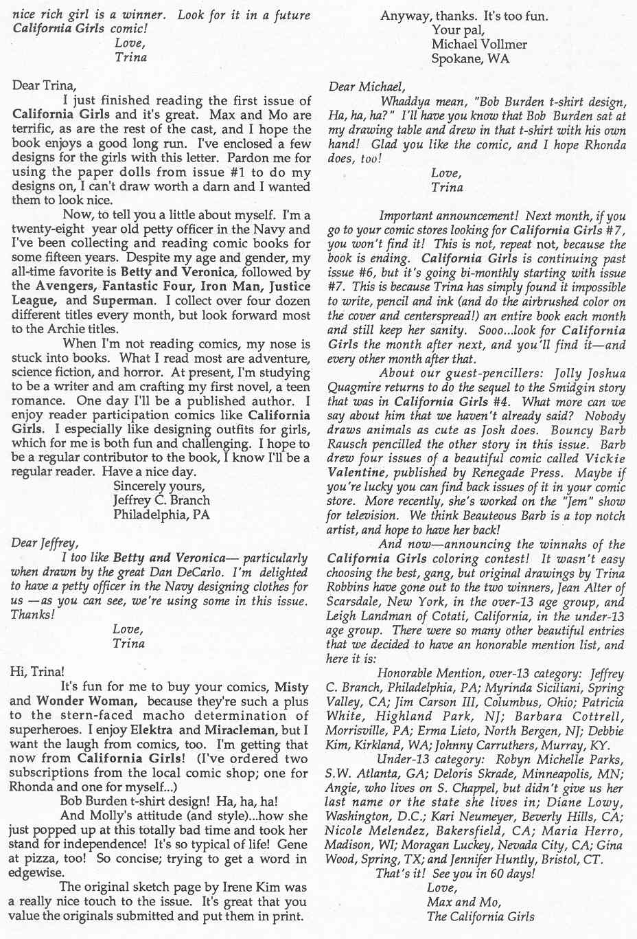 Read online California Girls comic -  Issue #6 - 24