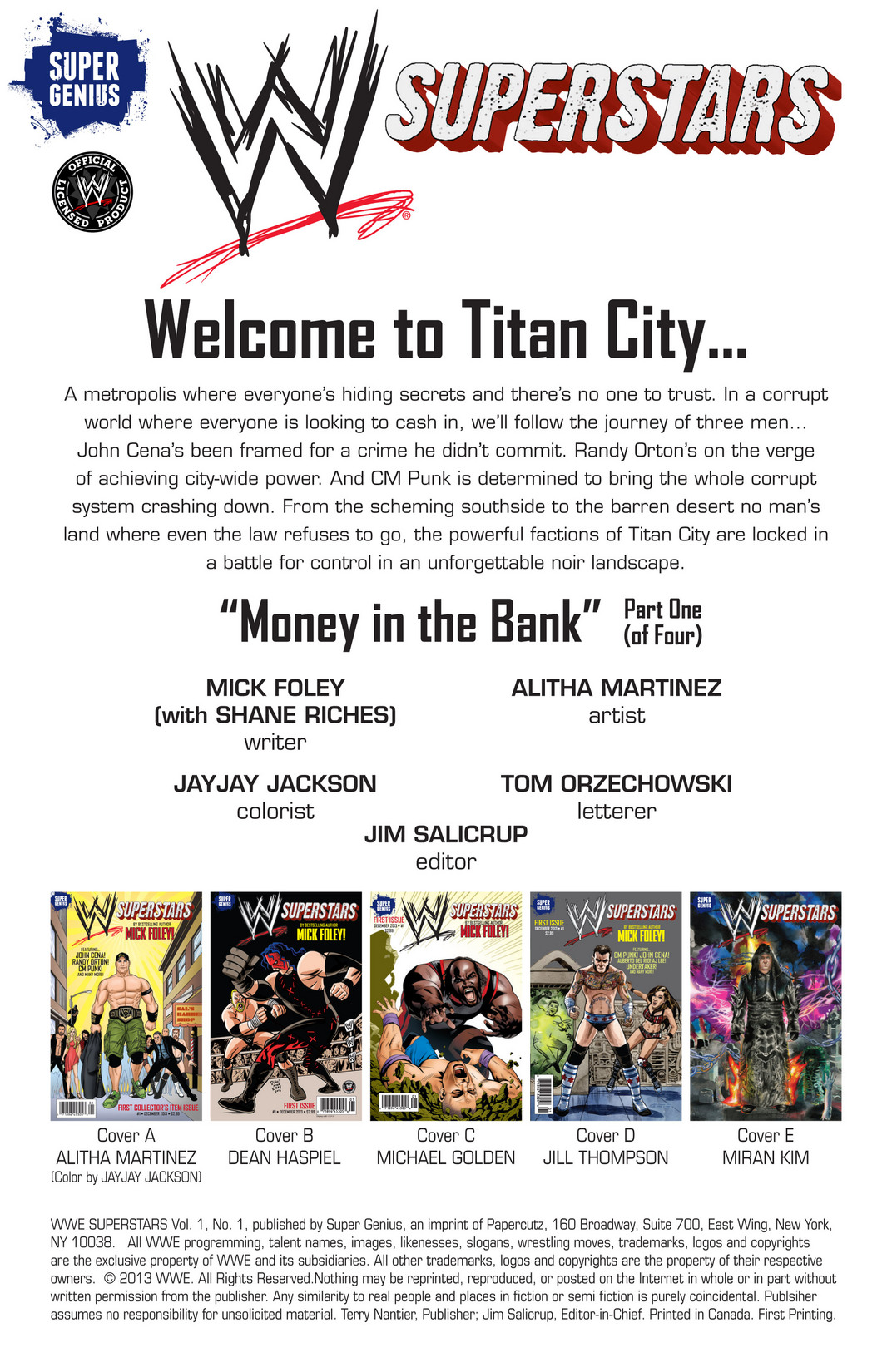 Read online WWE Superstars comic -  Issue #1 - 2