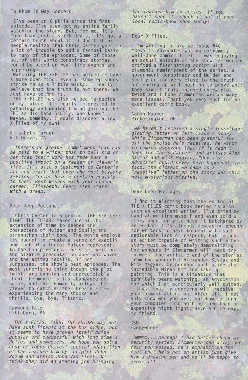 Read online The X-Files (1995) comic -  Issue #41 - 26