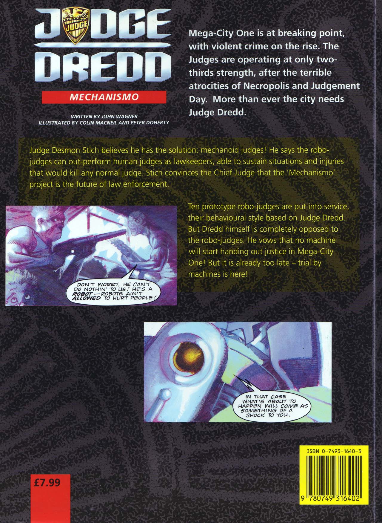 Read online Judge Dredd: Mechanismo comic -  Issue # TPB - 114