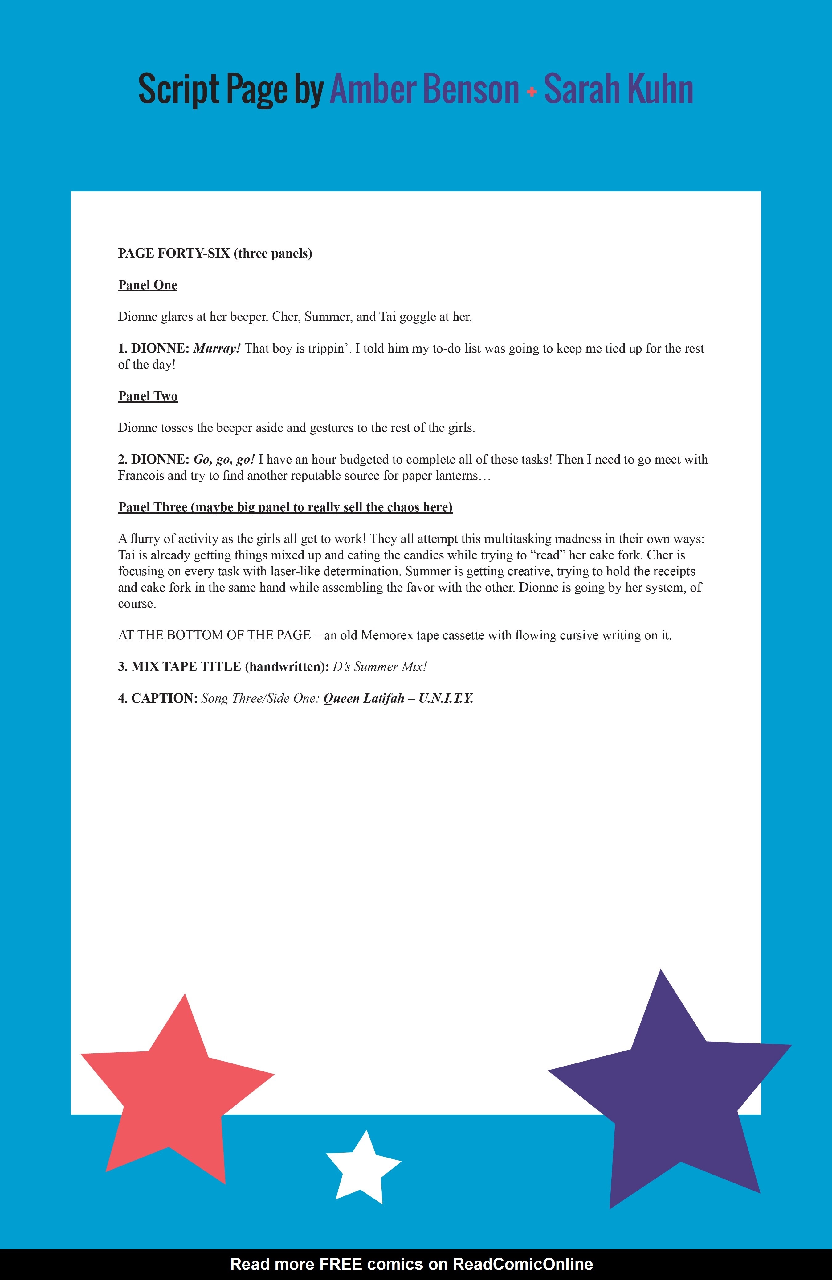 Read online Clueless: One Last Summer comic -  Issue # TPB - 108