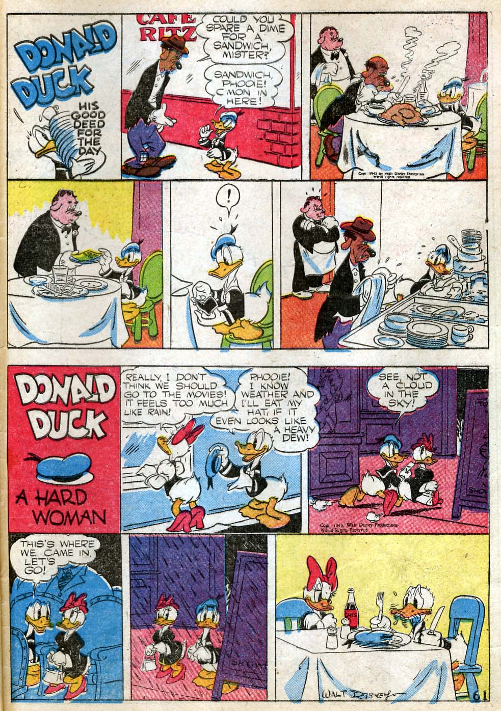 Read online Walt Disney's Comics and Stories comic -  Issue #36 - 63