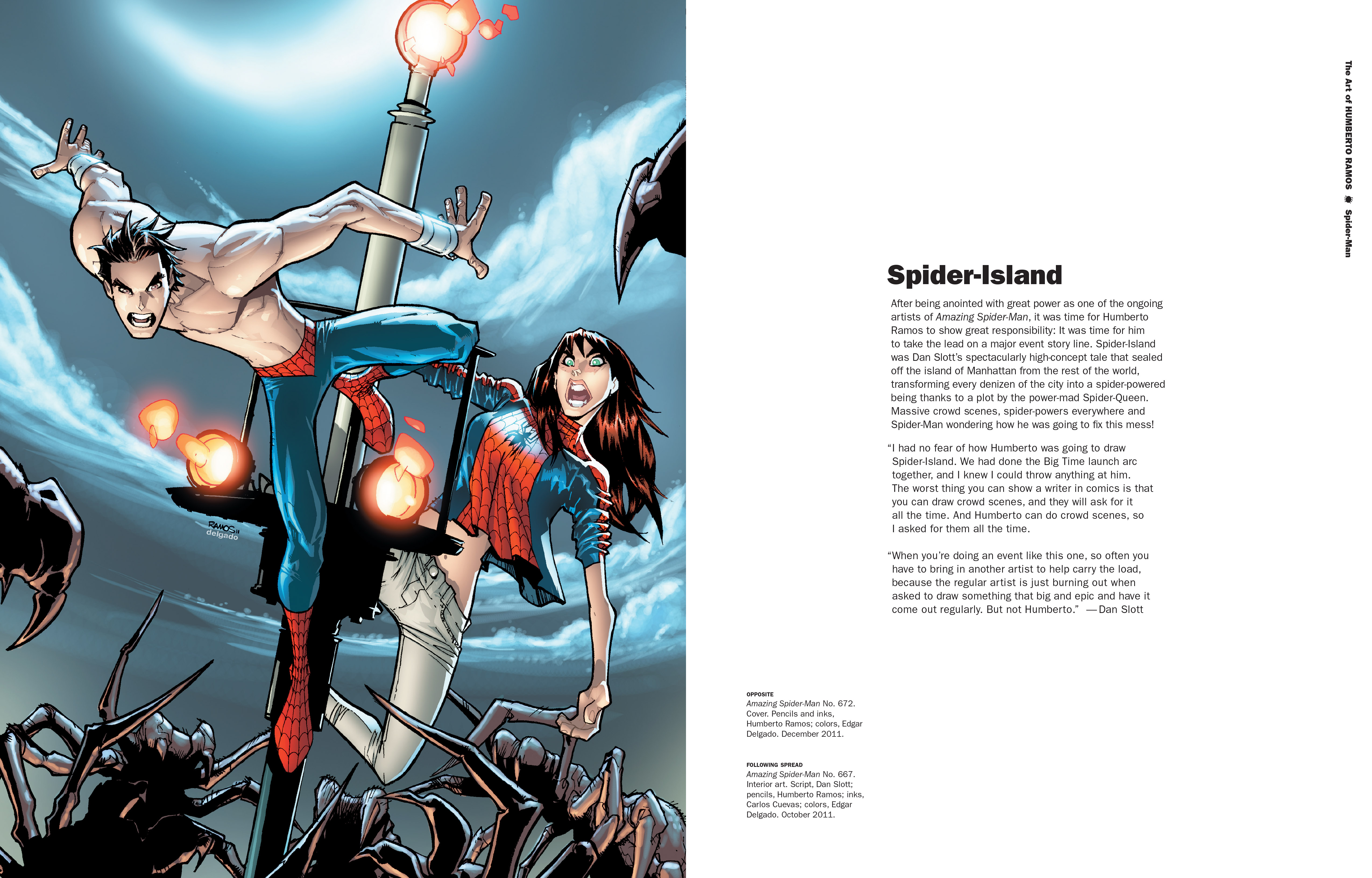 Read online Marvel Monograph: The Art of Humberto Ramos: Spider-Man comic -  Issue # TPB - 35