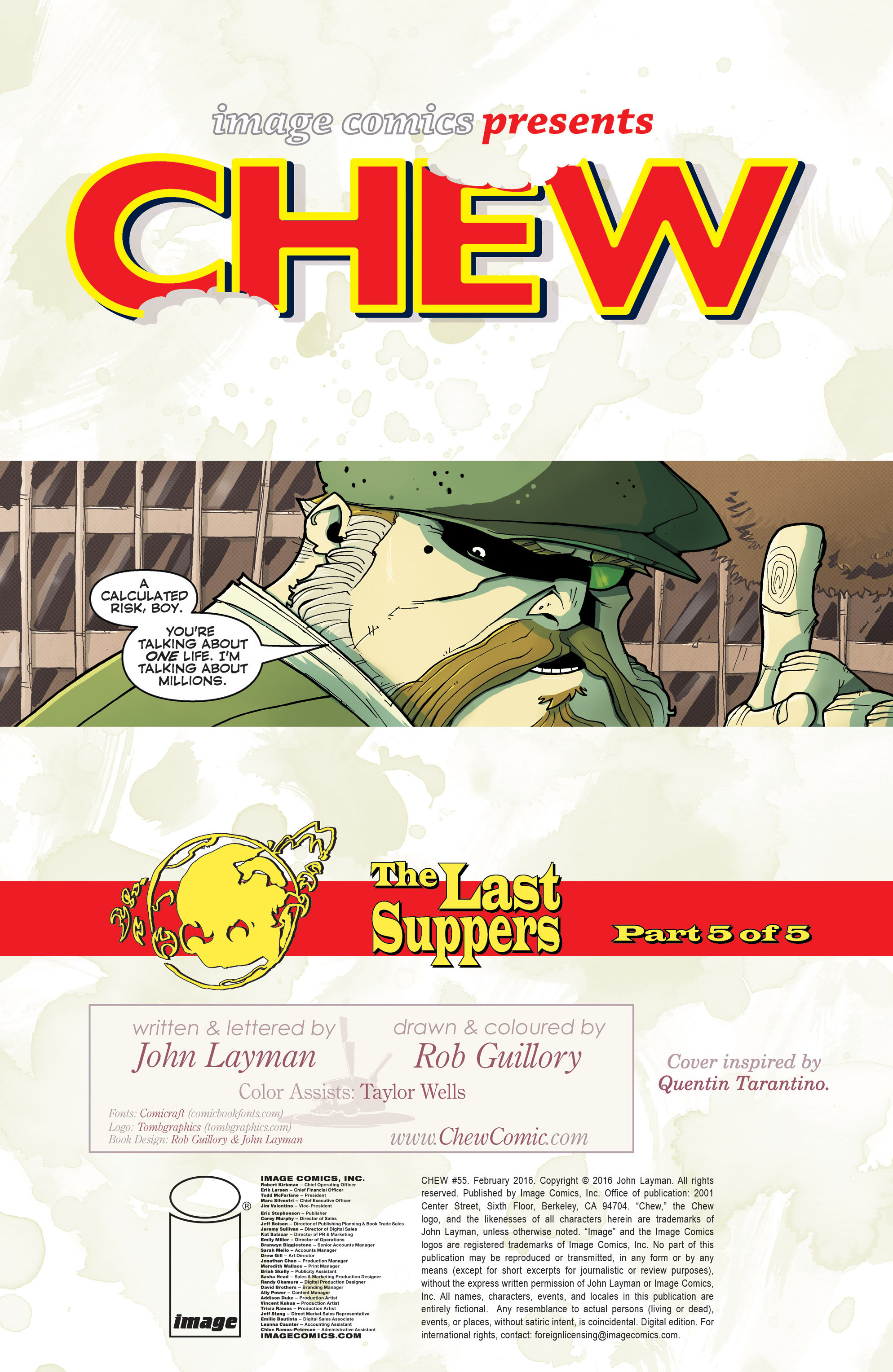 Read online Chew comic -  Issue #55 - 2