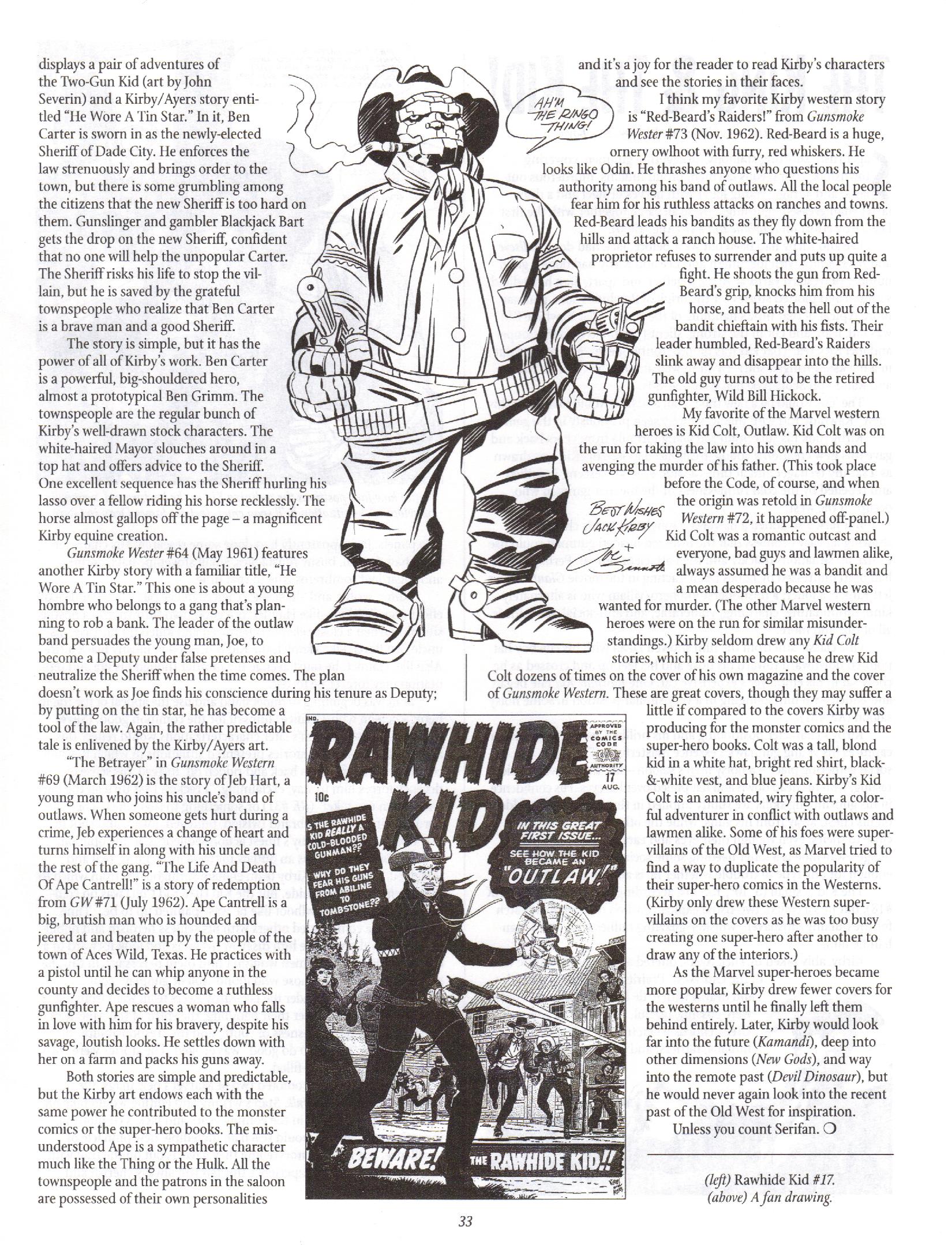 Read online The Jack Kirby Collector comic -  Issue #16 - 33