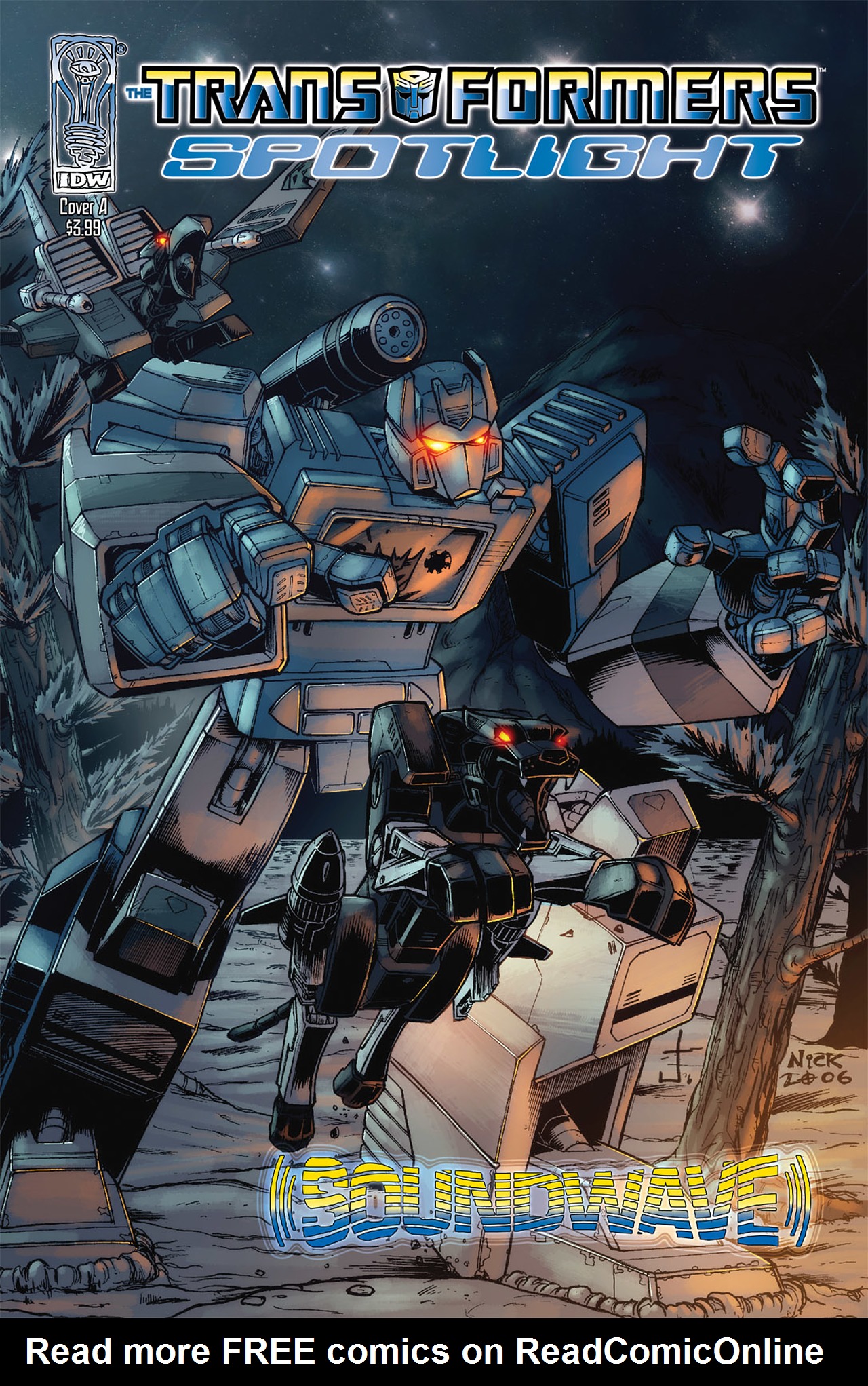 Read online Transformers Spotlight: Soundwave comic -  Issue # Full - 1