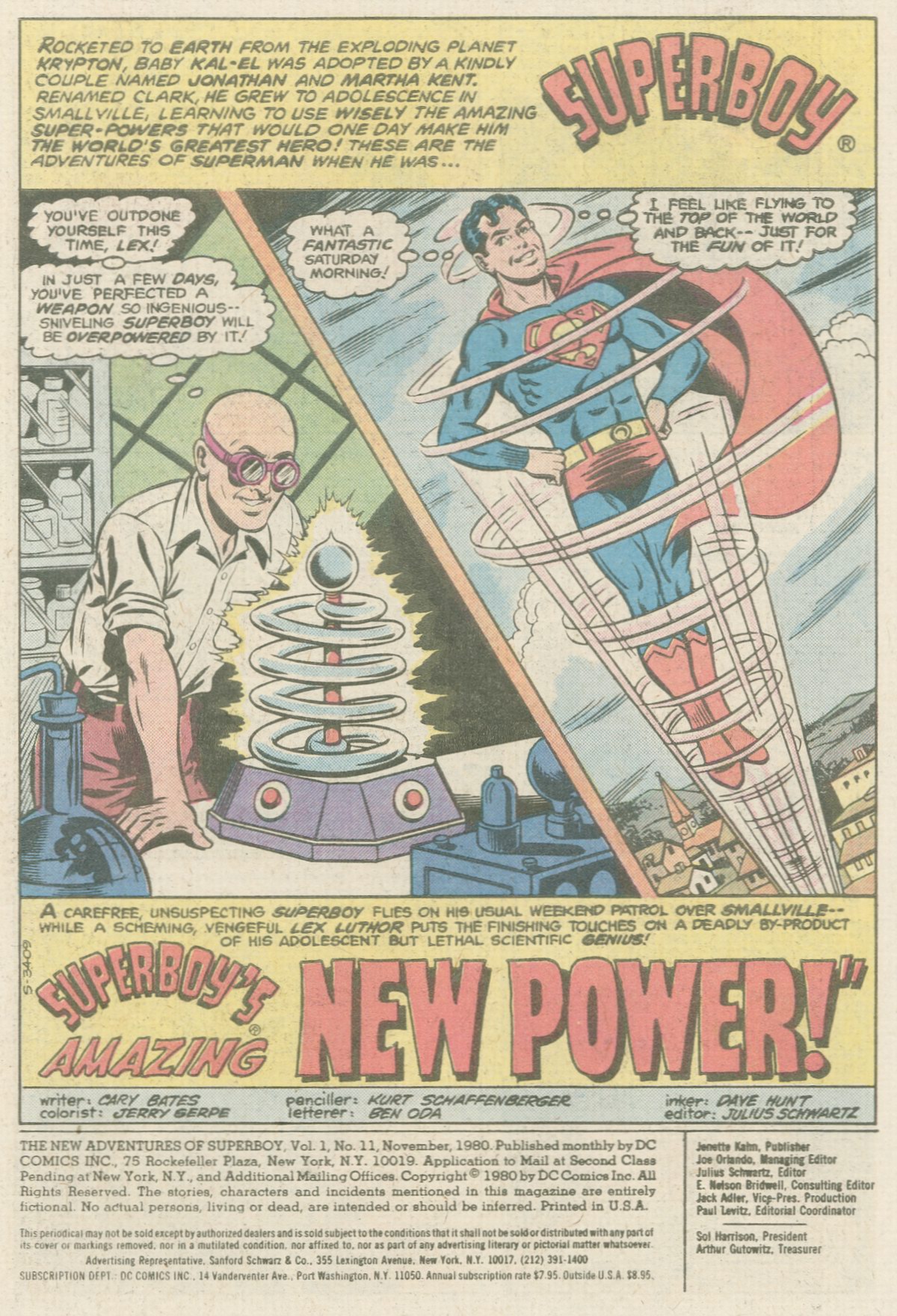The New Adventures of Superboy 11 Page 1