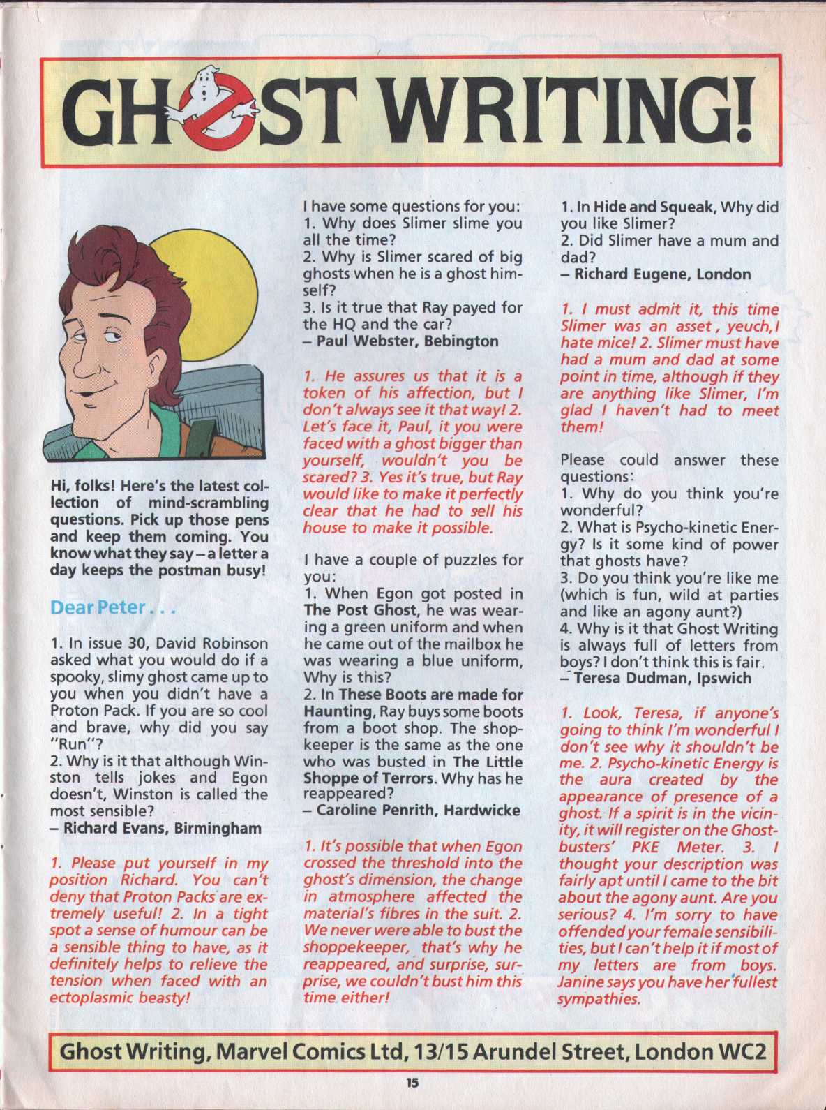 Read online The Real Ghostbusters comic -  Issue #37 - 15