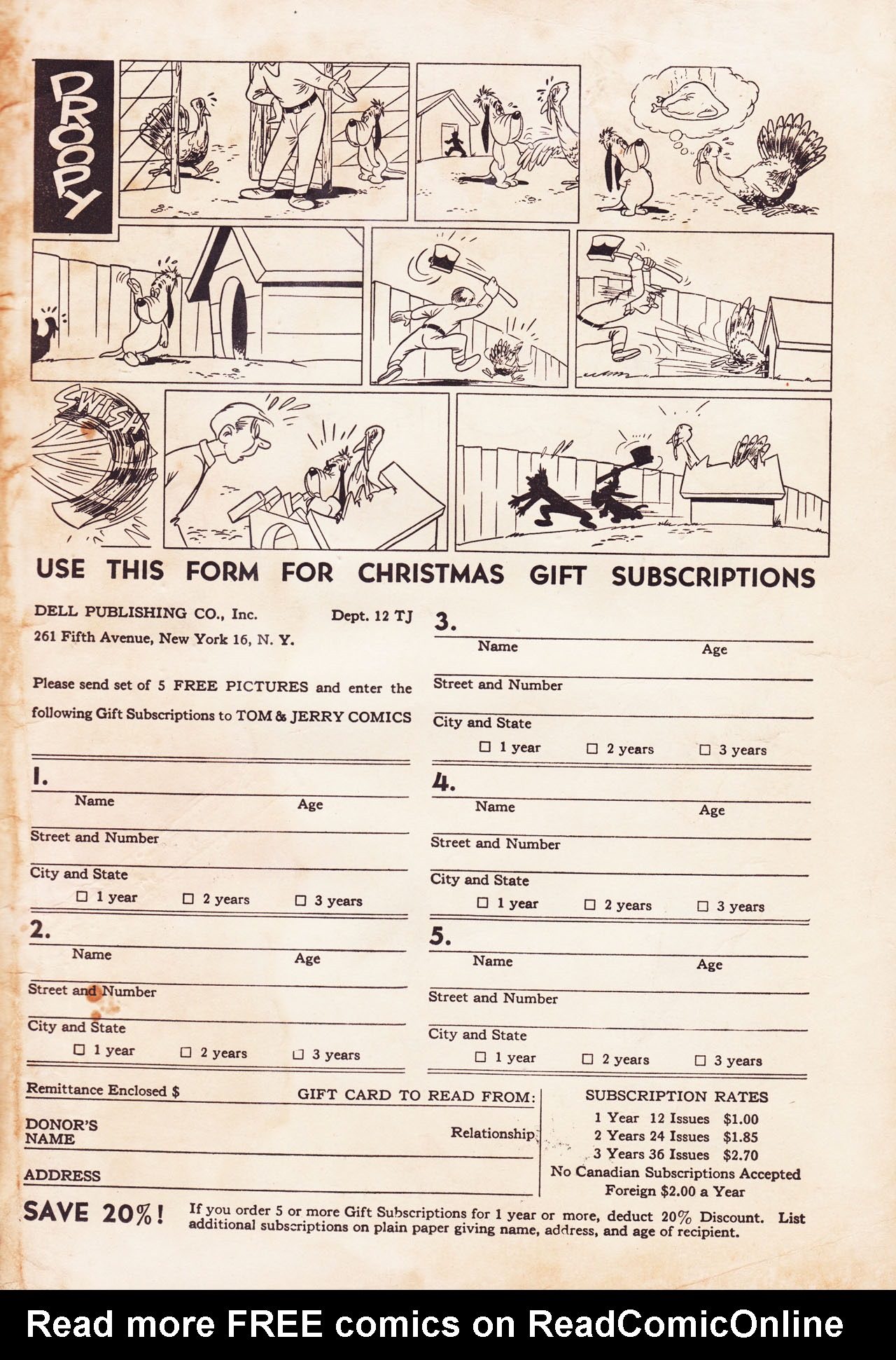 Read online Tom & Jerry Comics comic -  Issue #65 - 52