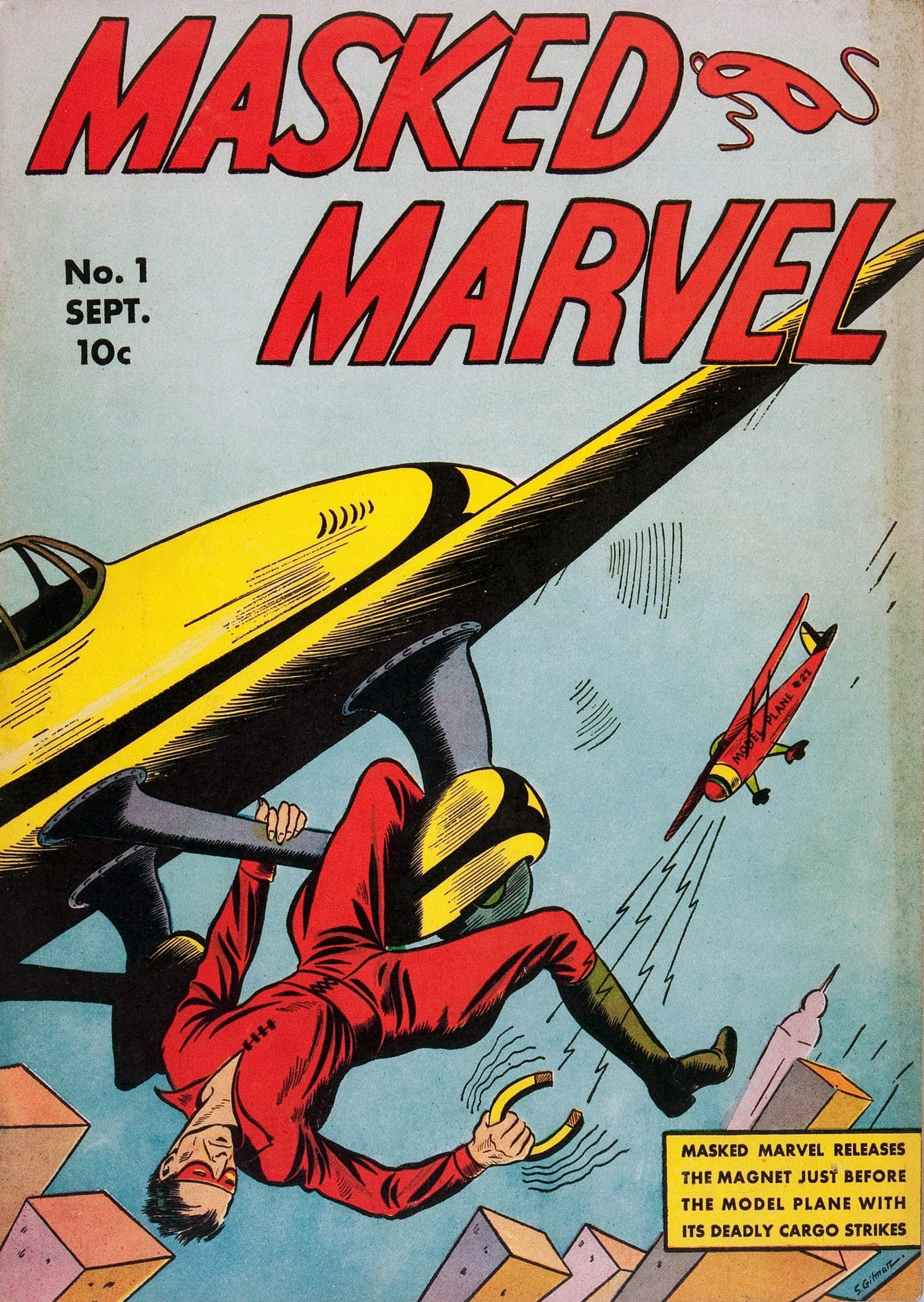 Read online Masked Marvel comic -  Issue #1 - 1