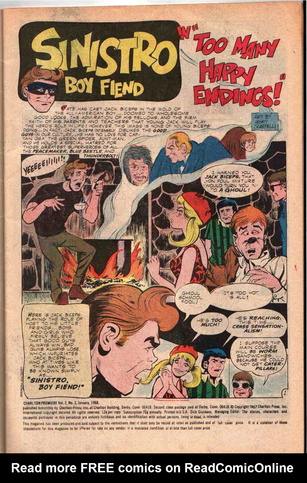 Read online Charlton Premiere comic -  Issue #3 - 2