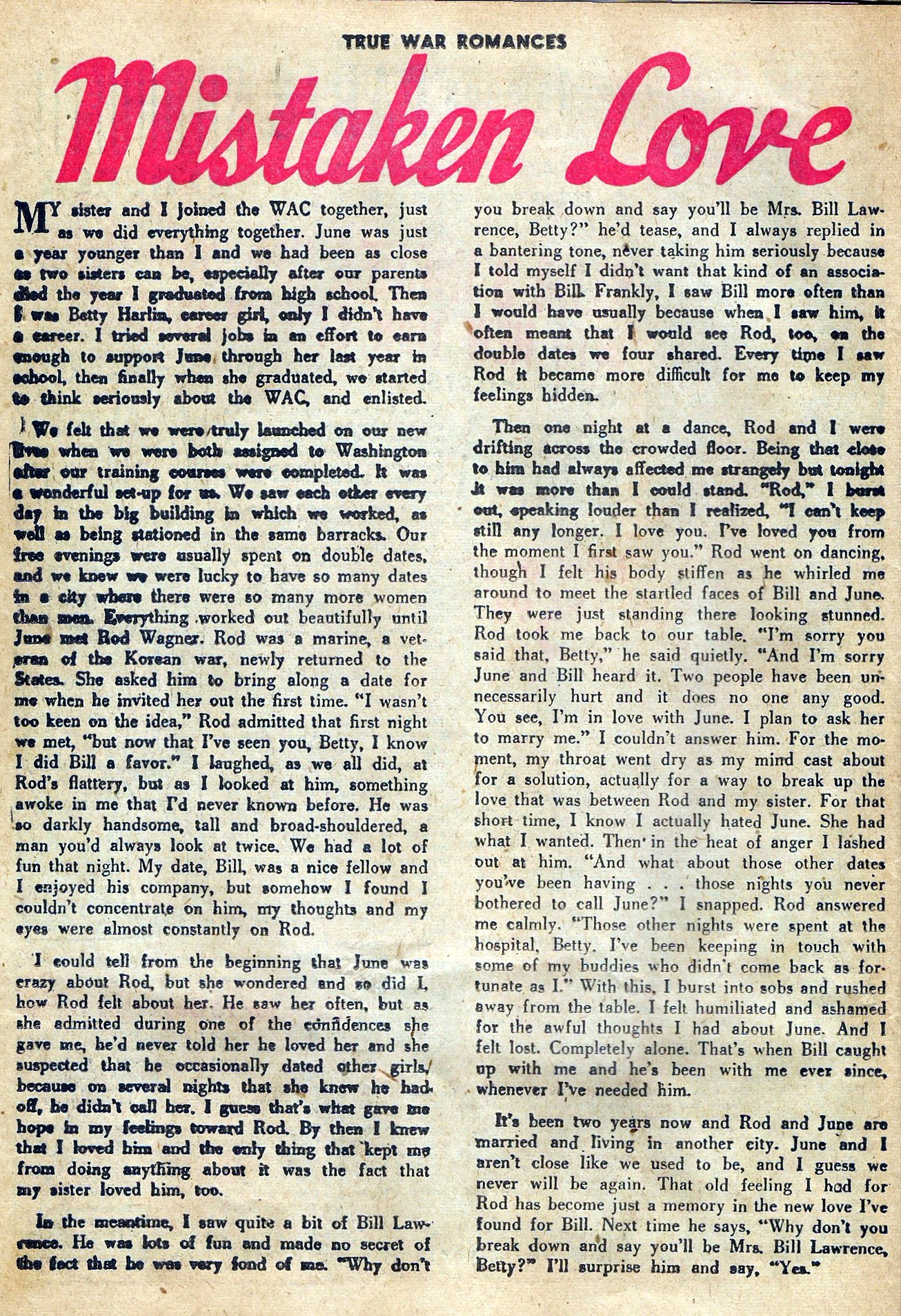 Read online True War Romances comic -  Issue #10 - 26