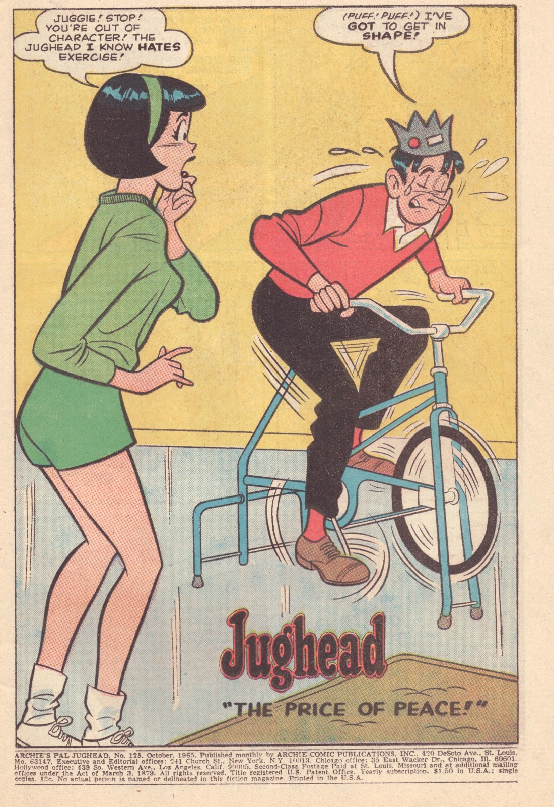 Read online Archie's Pal Jughead comic -  Issue #125 - 3